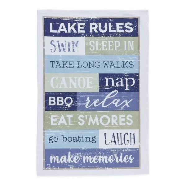 LAKE RULES DISHTOWEL