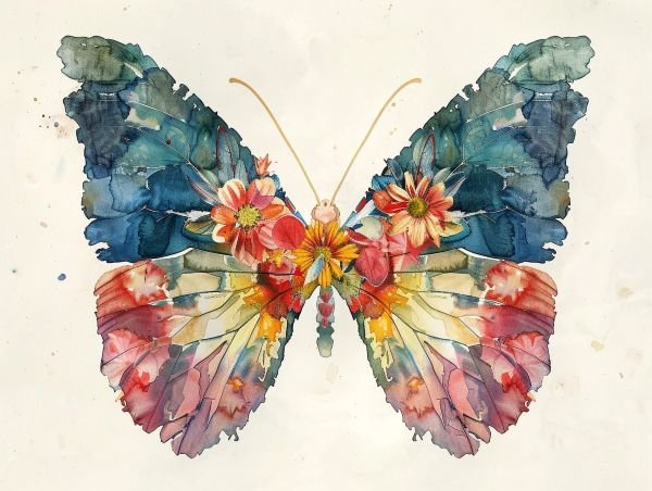 BOTANICAL BUTTERFLY NAPKIN