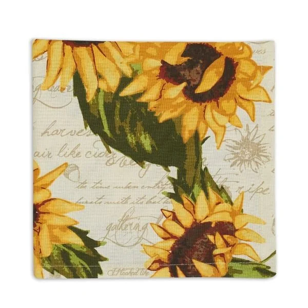 DESIGN IMPORTS Rustic Sunflowers Printed Napkin
