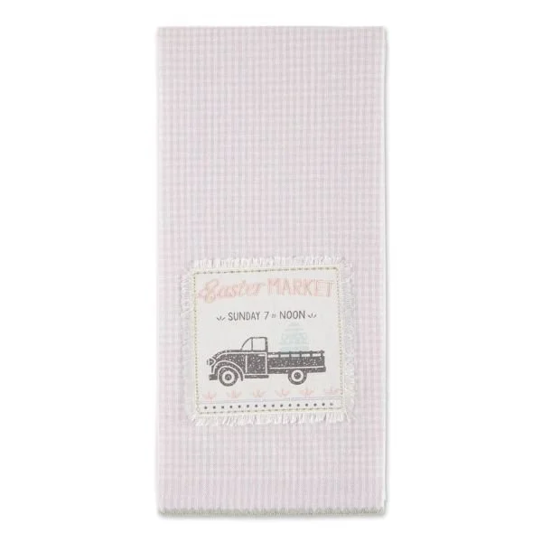EASTER TRUCK DISHTOWEL