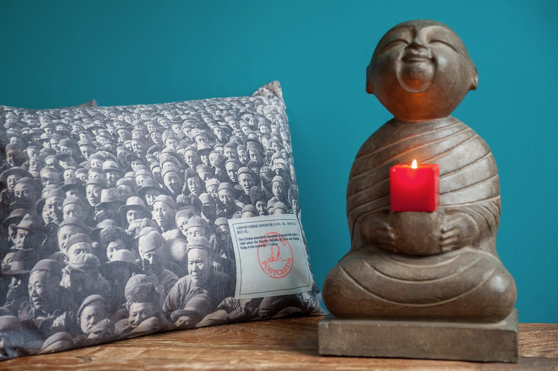 Old prints on cushions