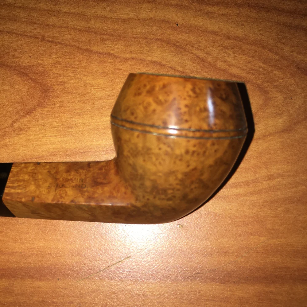 briar tobacco pipe Briar tobacco pipe with case, England, 1890-1925