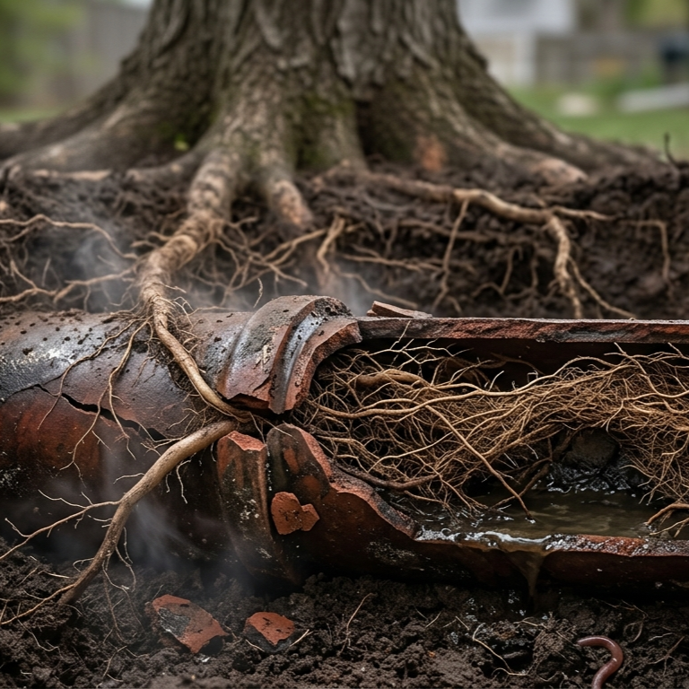 How Can Tree Roots Get Into and Damage Underground Pipes?