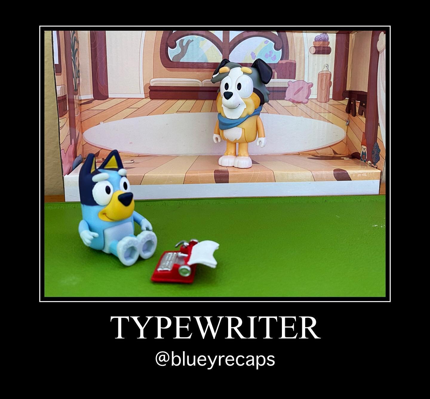 Bluey Recap: Typewriter (#2.35)
#bestbits: Calypso being the calm and ethereal teacher we all wish we were
#lifelesson: don&rsquo;t be a (personal) space invader, and all you need is imagination
.
This episode is set at Bluey&rsquo;s Steiner Kindy. S