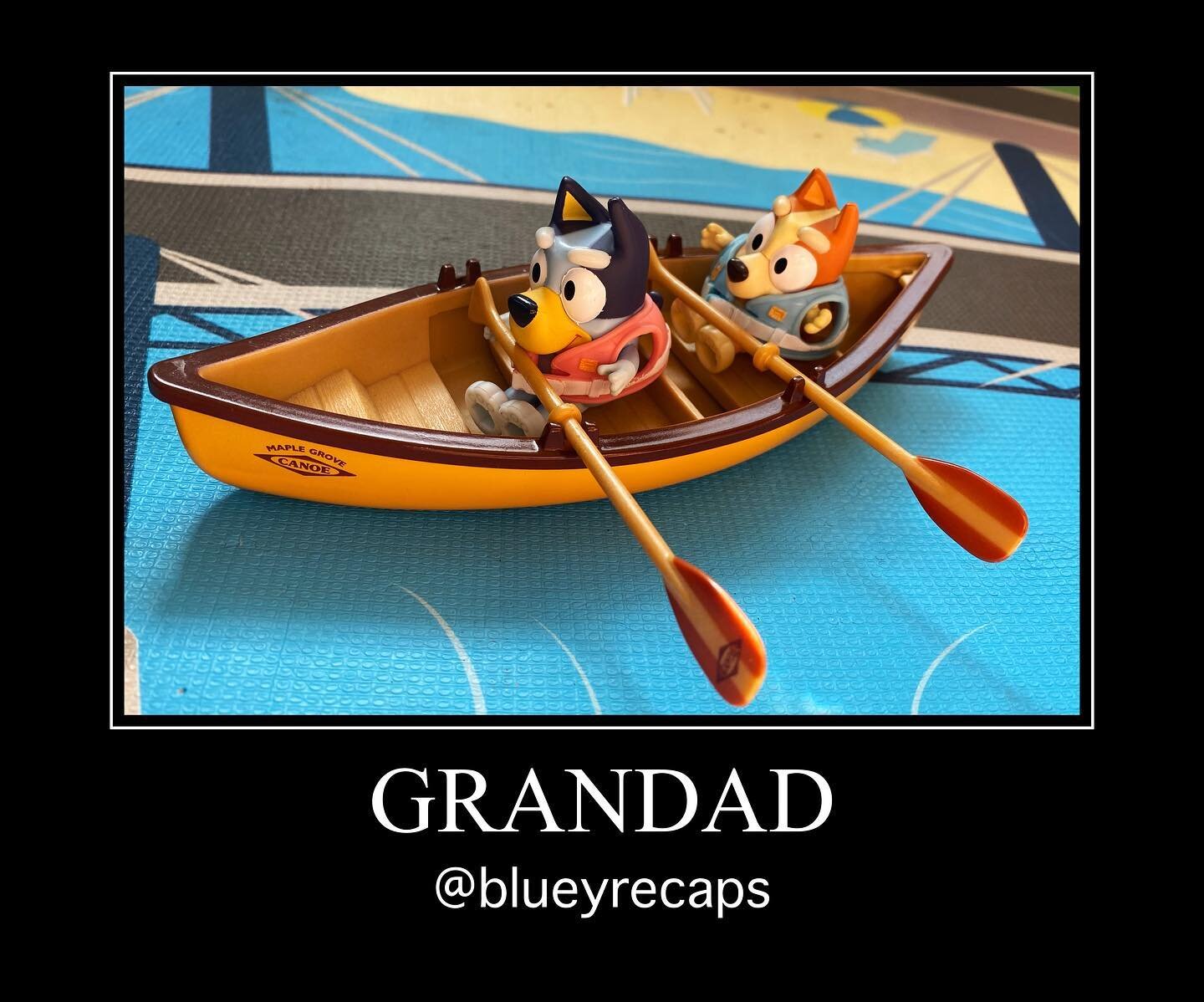 Bluey Recap: Grandad (#2.42)
#bestbits: &ldquo;CANOOOOEEEEE!!!!&rdquo;
#lifelesson: we don&rsquo;t always know what&rsquo;s best for ourselves, and time passes in the blink of an eye
.
Chilli, Bluey and Bingo are in the car on the way to Grandads hou