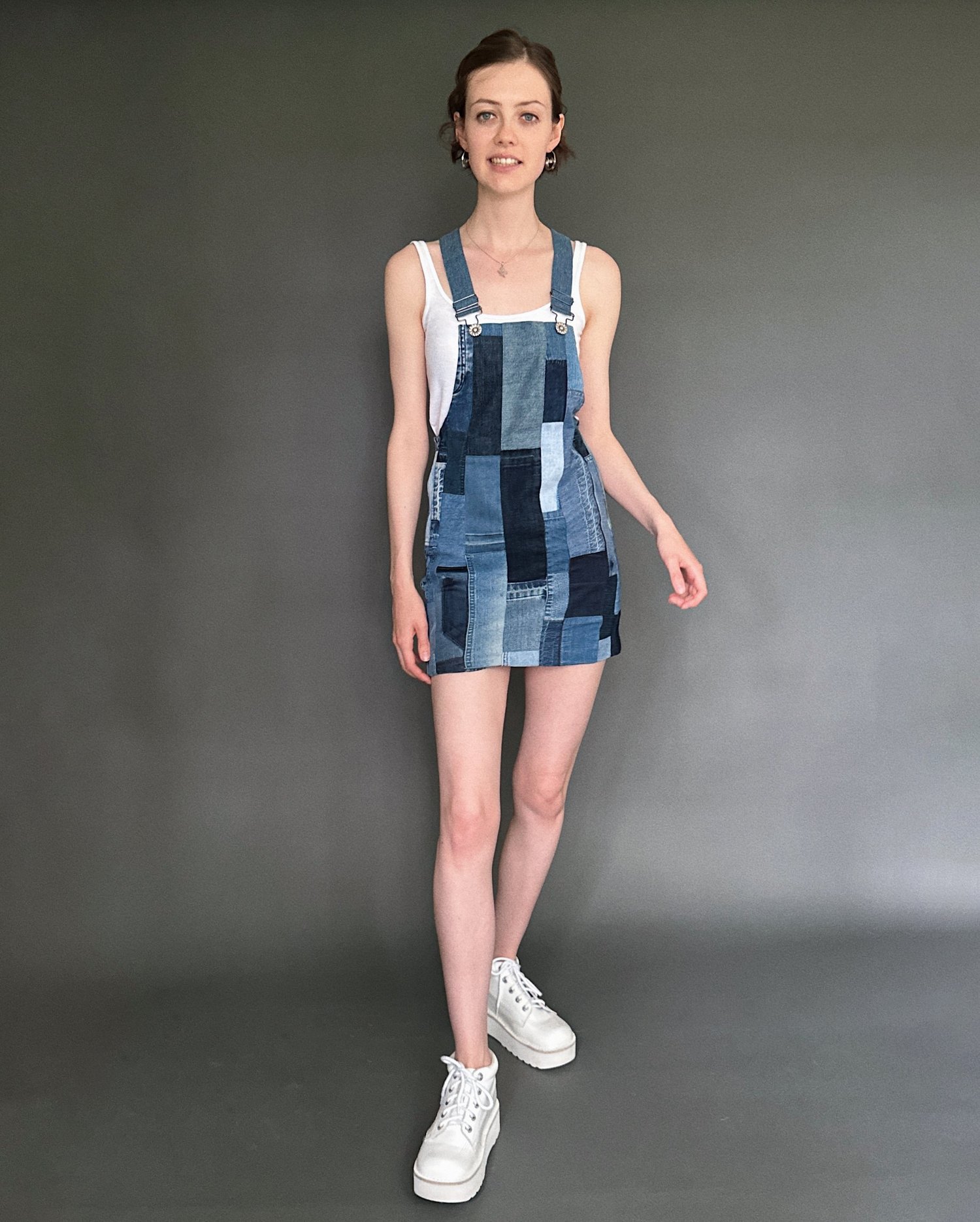 Stripey Dungaree Dress — Wild Daisy