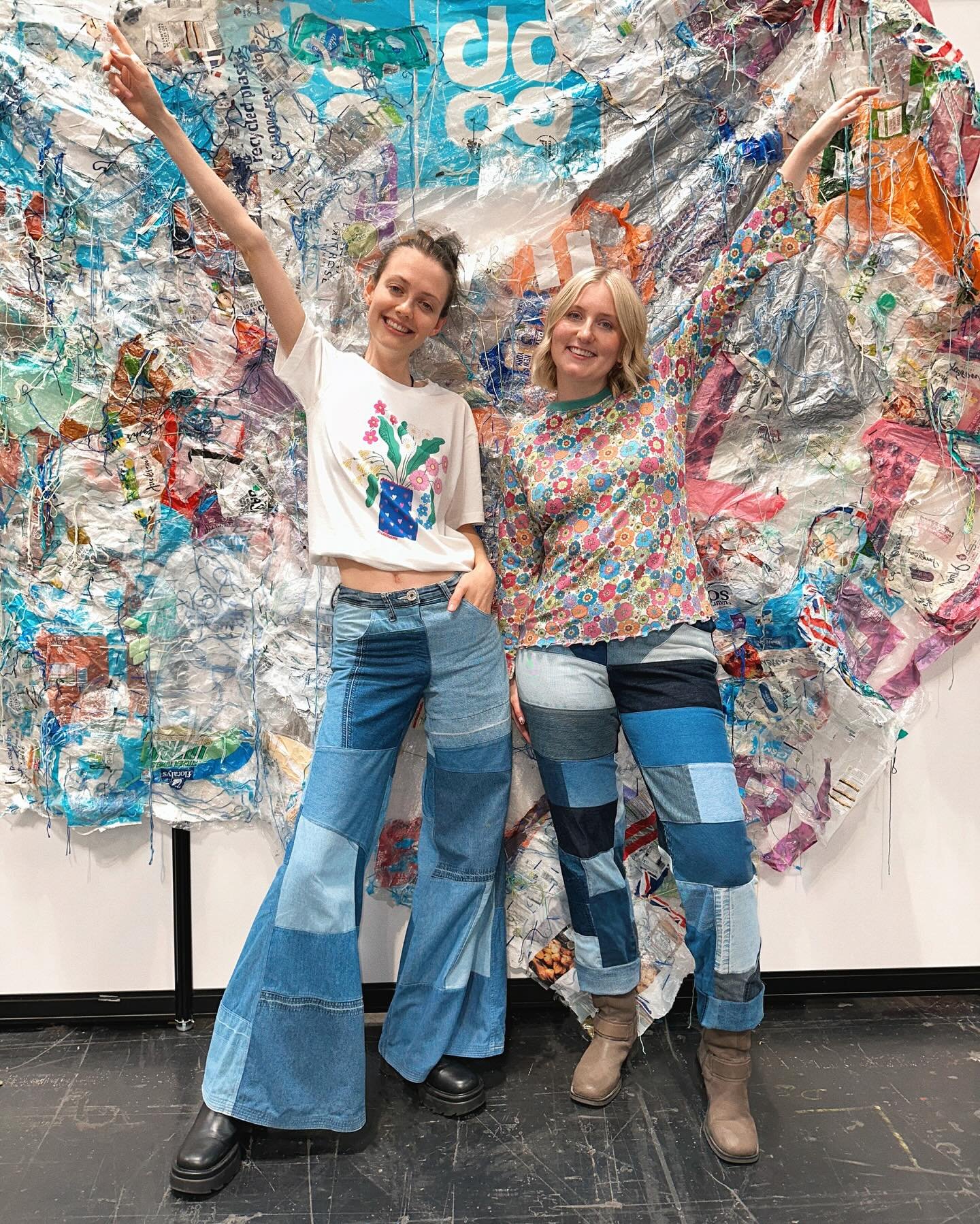 I had the pleasure of meeting the lovely @byloumoffat at The Good Clothes Show, another sustainable UK designer 🩵 Our clothes were styled together on the runway and we both agreed that our pieces paired excellently together. Wearers of Wild Daisy sh