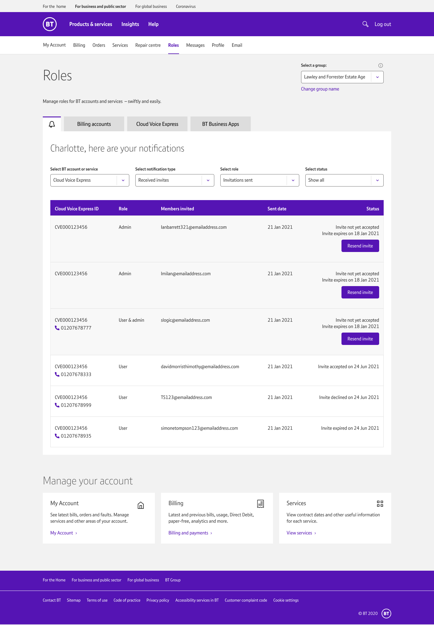Users & Permission - Notifications CVE invitations sent.png