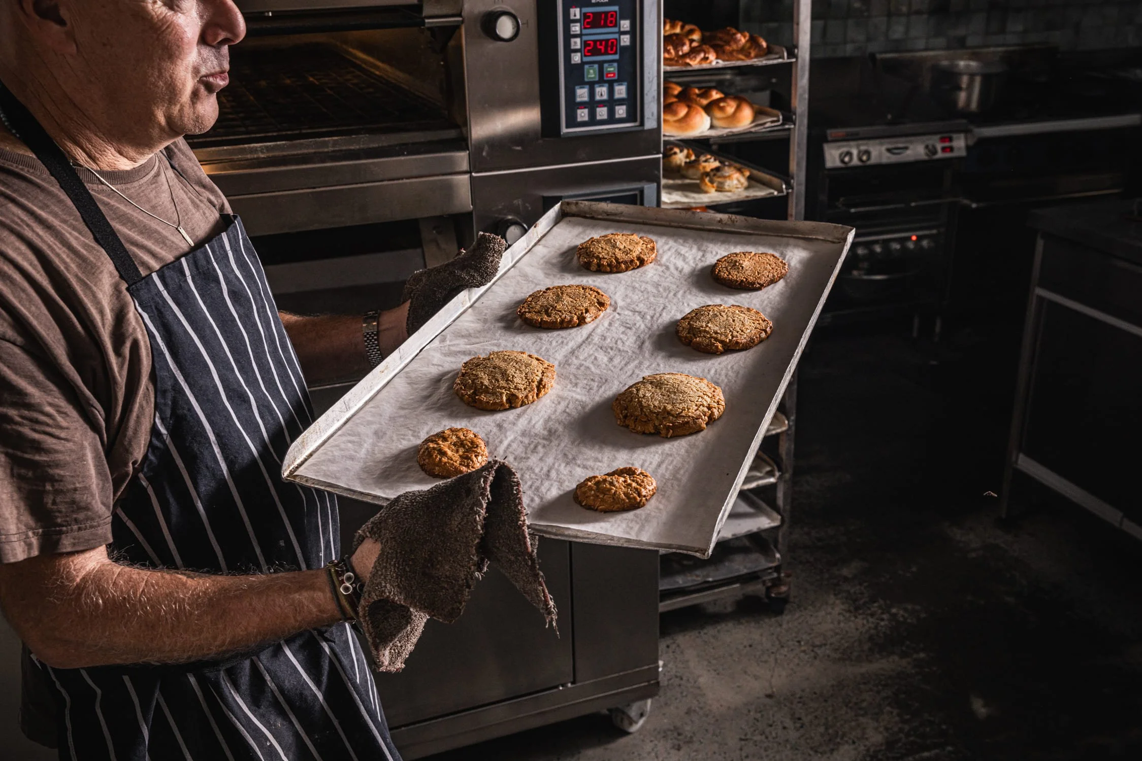 The Grumpy Baker_ANZAC biscuits coming out of the oven.jpg