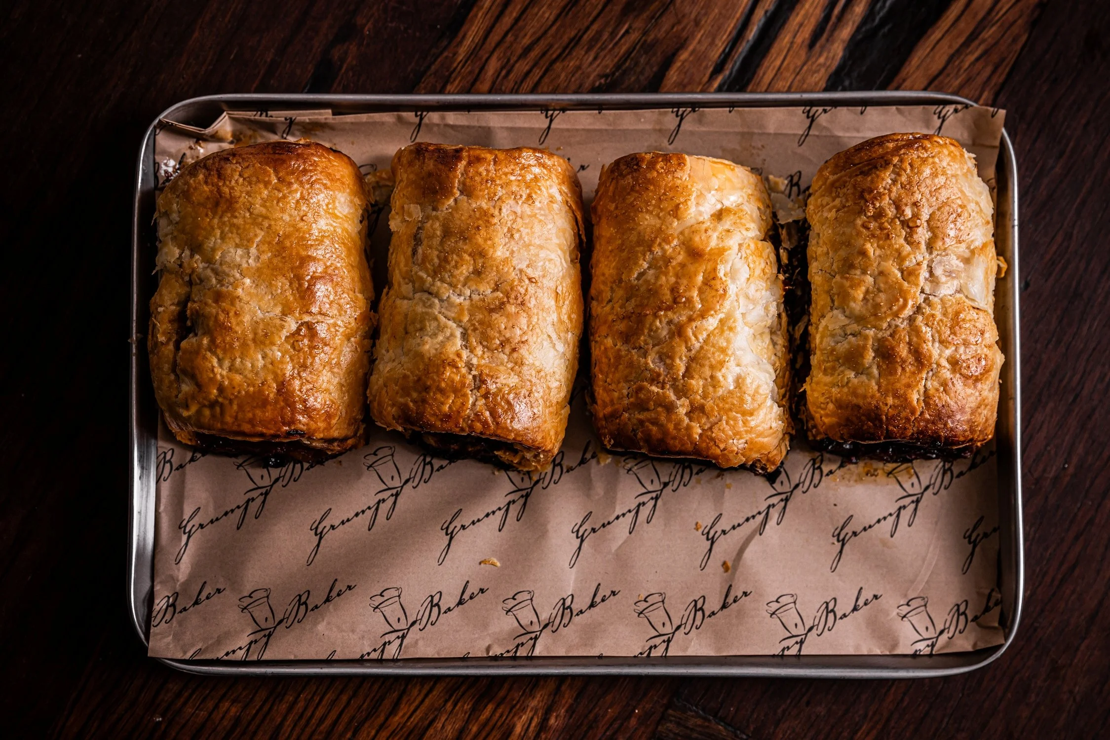 The Grumpy Baker sausage roll lineup.jpg