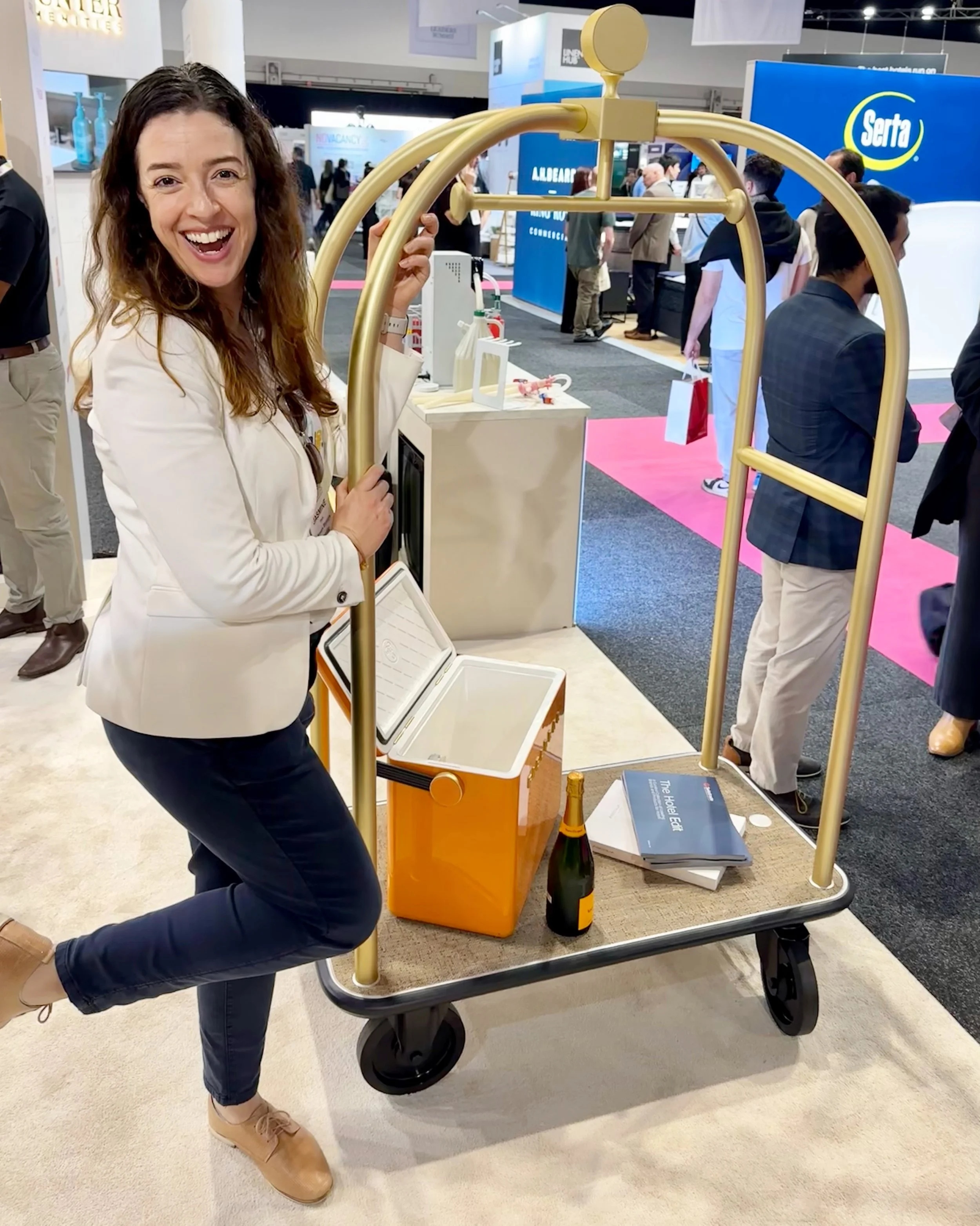 OFF OUR TROLLEY: Fun times at @novacancyexpo in Sydney. A few of our team - @jazzygc @brendangarlick and @rubymcginty_ - walked the floors of the expo today, catching up with industry friends, hearing interesting talks, and discovering new products p