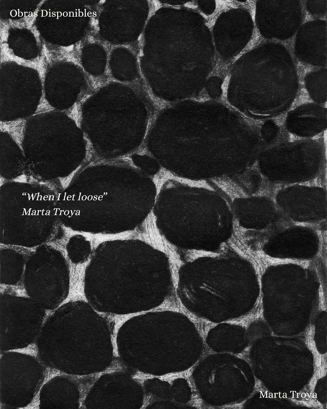 Obras disponibles &mdash; When I let loose de @martas.studio es una serie de grabados intuitivos en los que la artista utiliza la t&eacute;cnica de carborundum, impresa sobre papel de algod&oacute;n 100%.

El carborundum es una t&eacute;cnica de grab