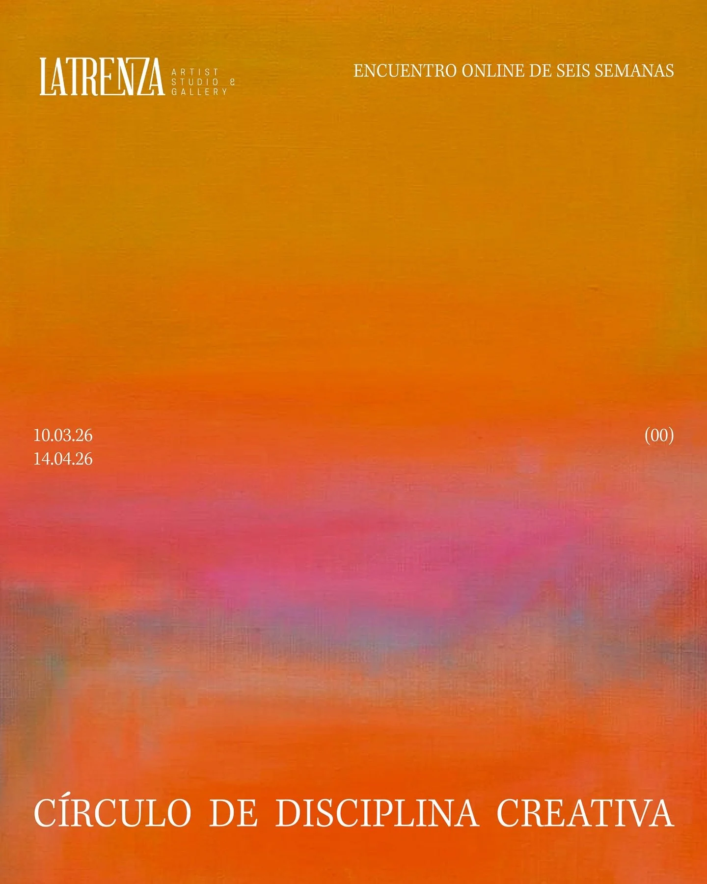Tras la petici&oacute;n de nuestro p&uacute;blico, lanzamos la 3a edici&oacute;n de nuestro C&iacute;rculo de Disciplina Creativa!

El C&iacute;rculo de Disciplina Creativa es el espacio semanal de La Trenza Gallery donde personas aut&oacute;nomas y 
