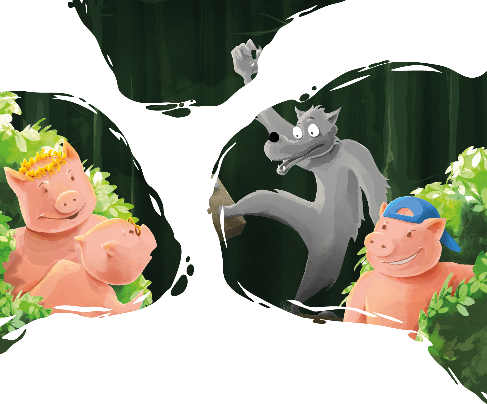 Plakat til De tre små grise