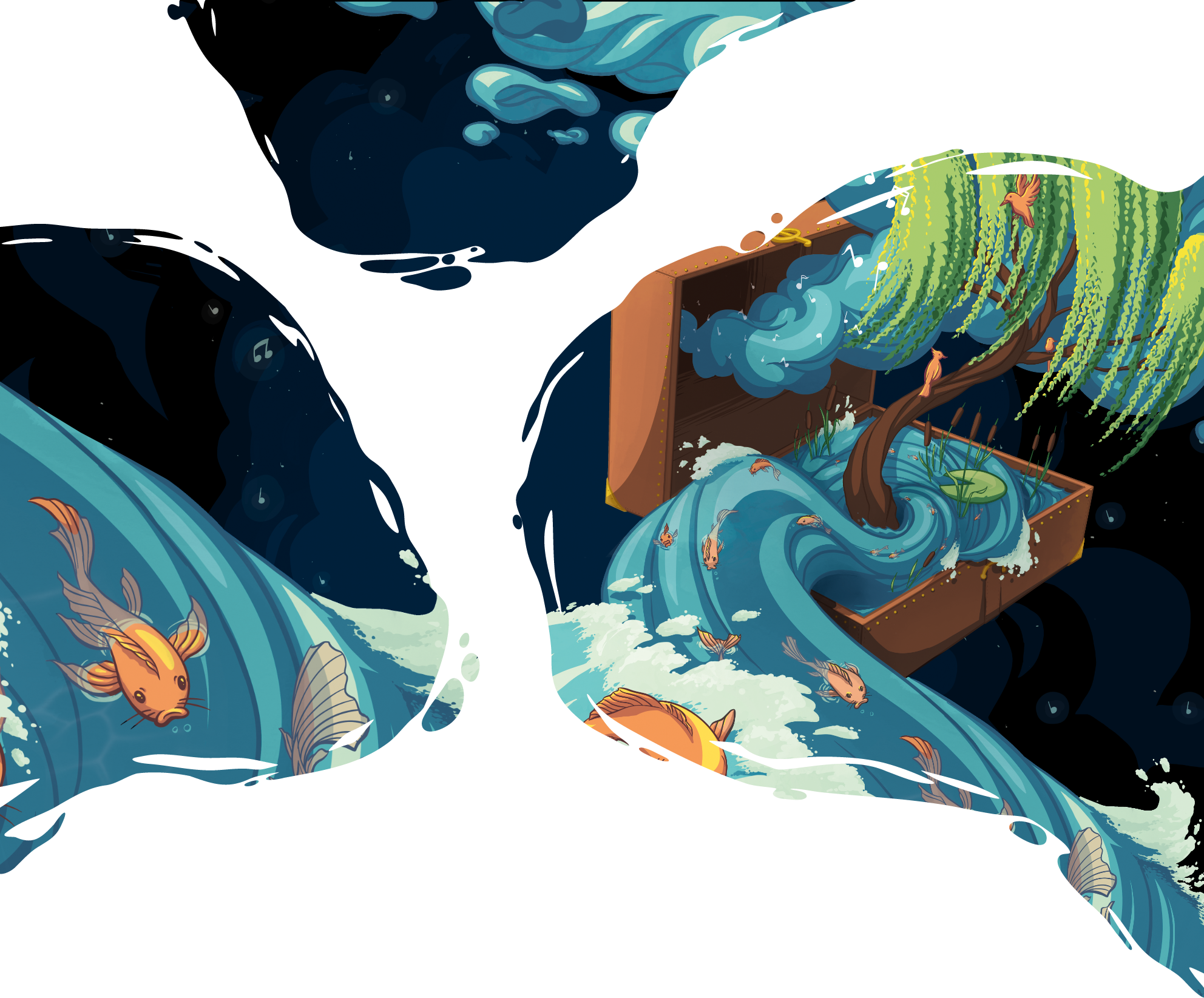 Plakat til Den fortryllede kuffert