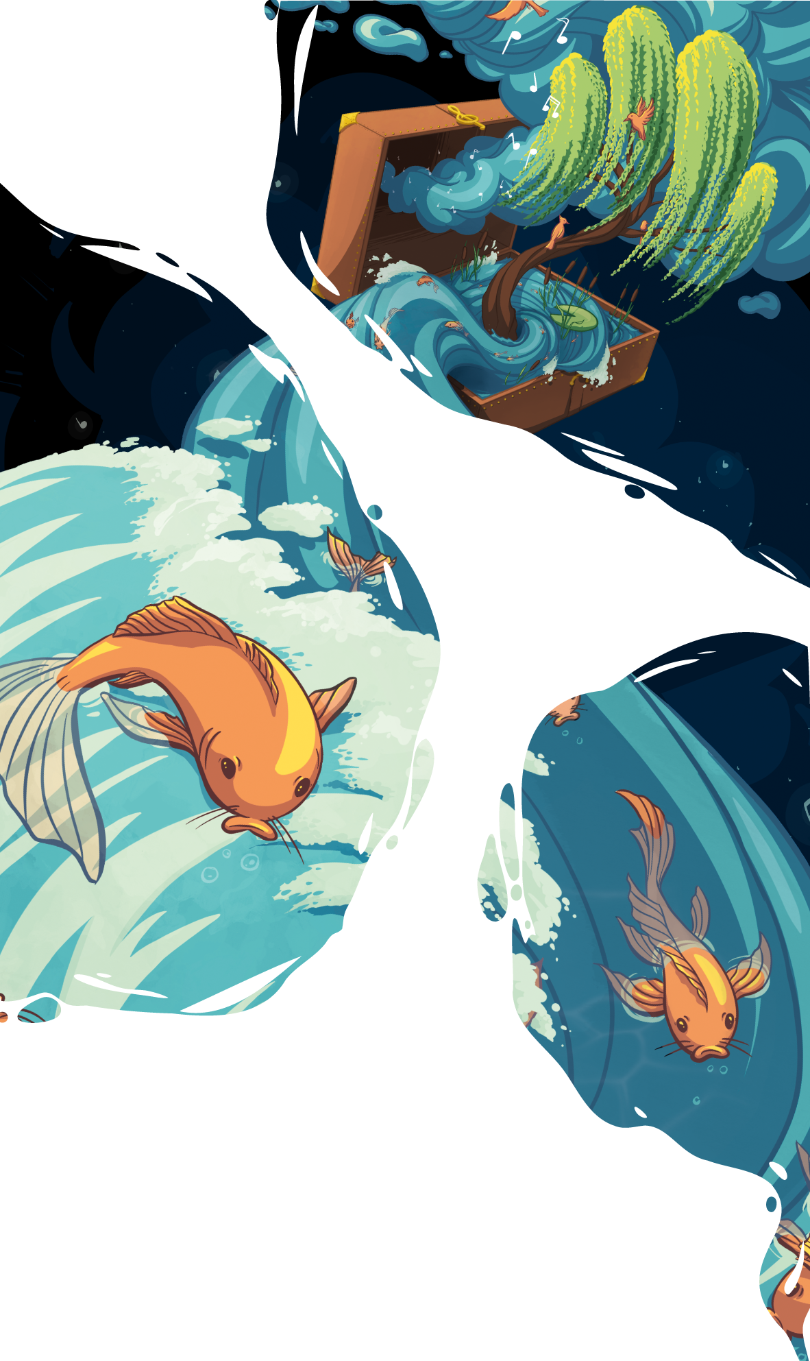 Plakat til Den fortryllede kuffert