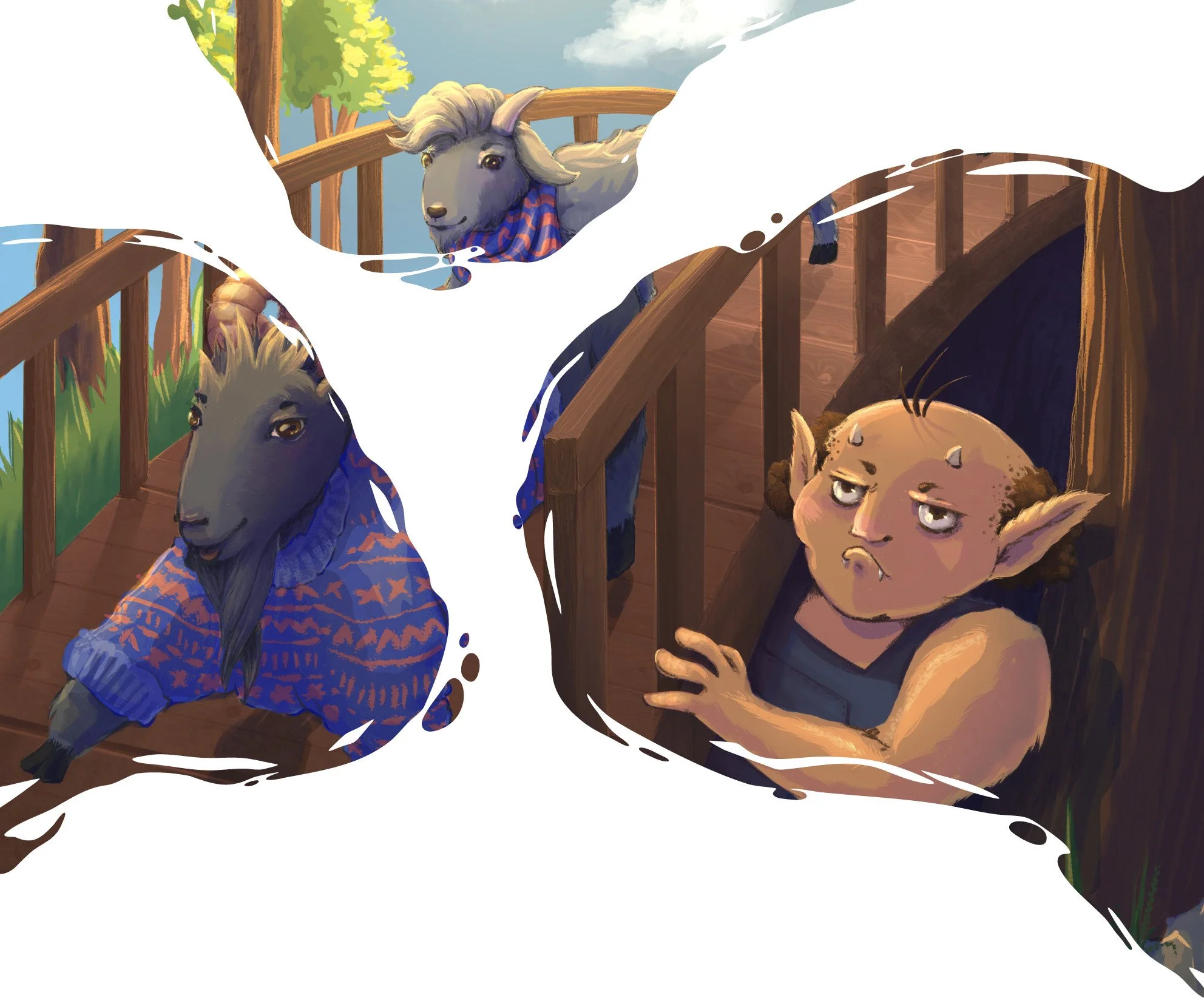 Plakat til De Tre Bukke Bruse