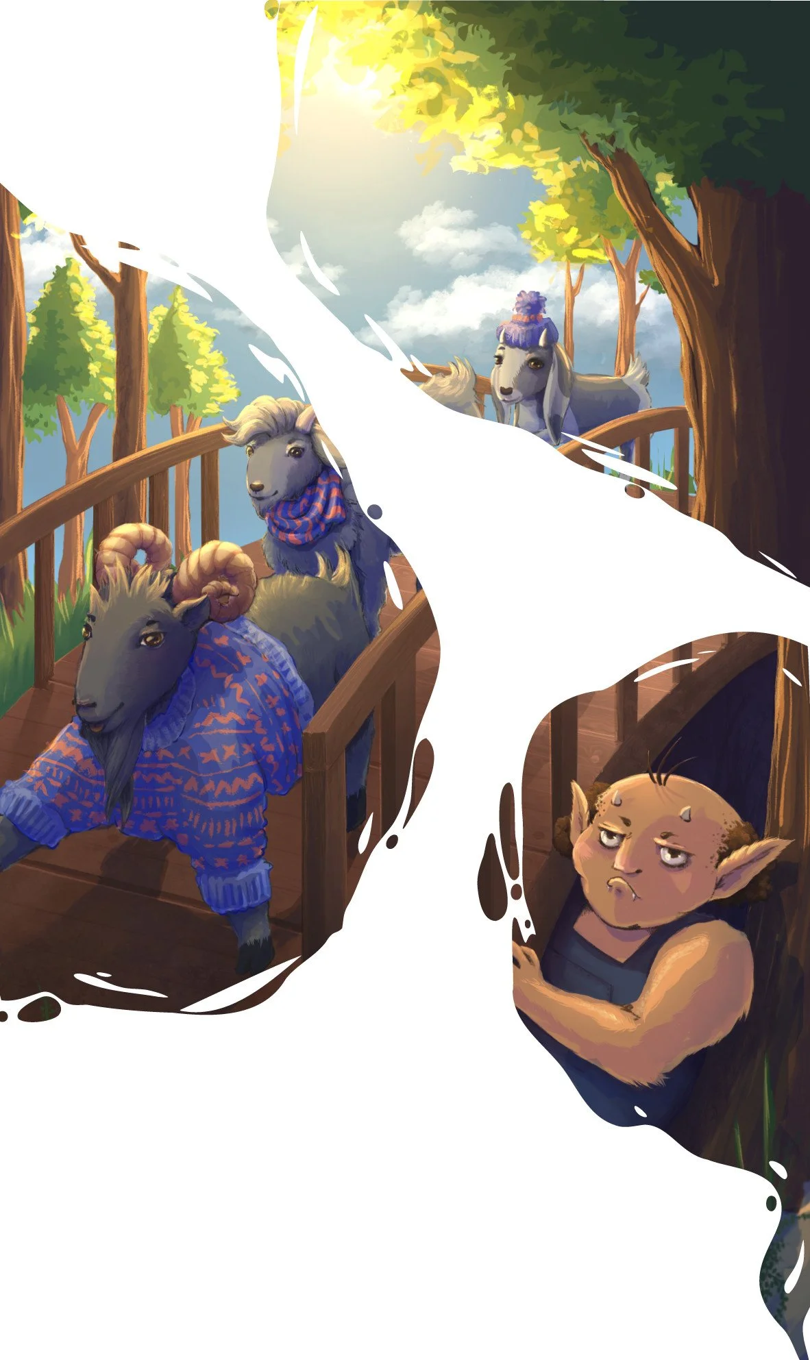 Plakat til De Tre Bukke Bruse