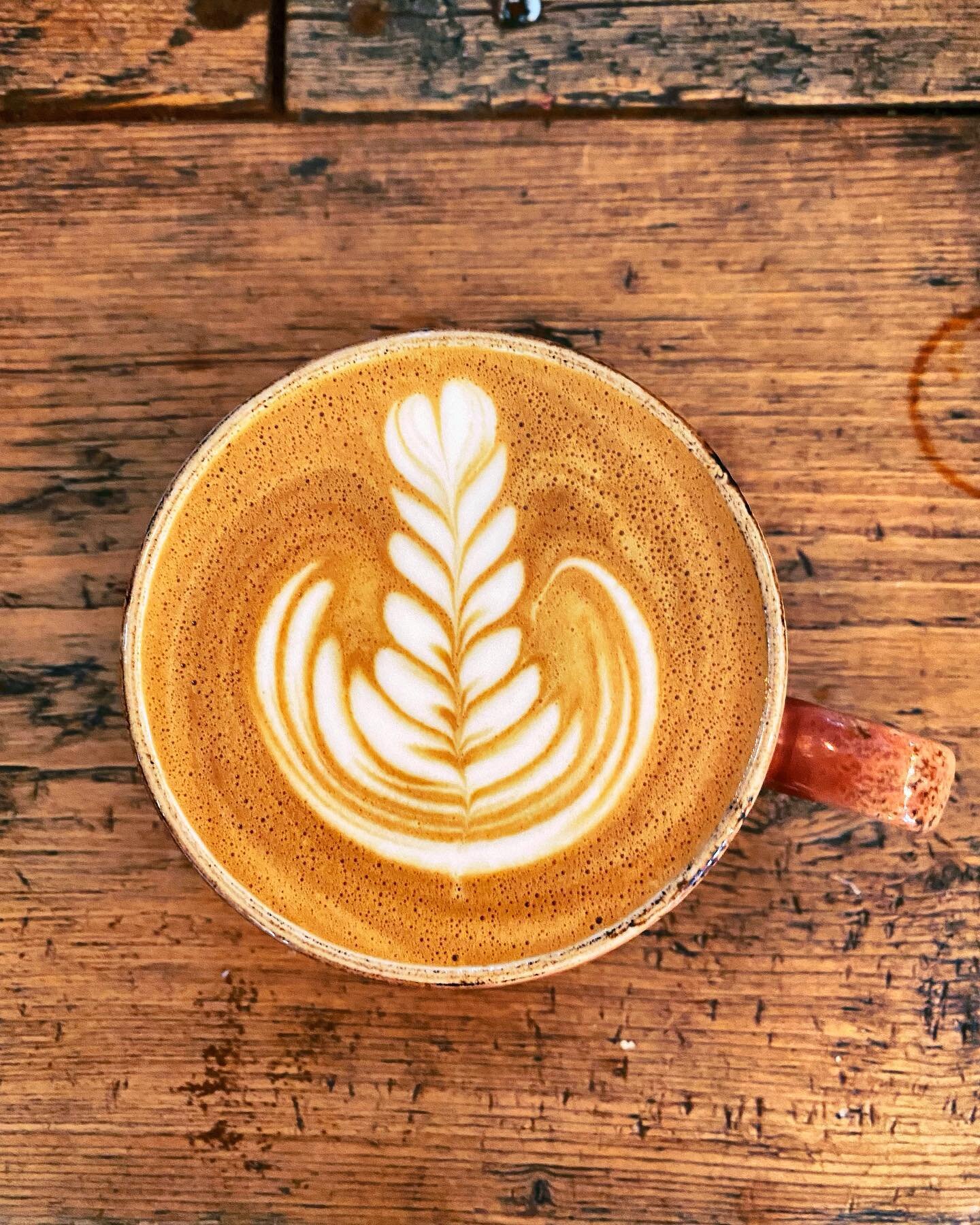 Flat White Kinda Day?
&bull;
Escape the grey weather with a hot cuppa and some sweet treats! We&rsquo;re open till 3:30pm☕️
&bull;
#theorchardcoffeeandco #latte #bristol #barista #hot #coffeeshop #flatwhite #latteart