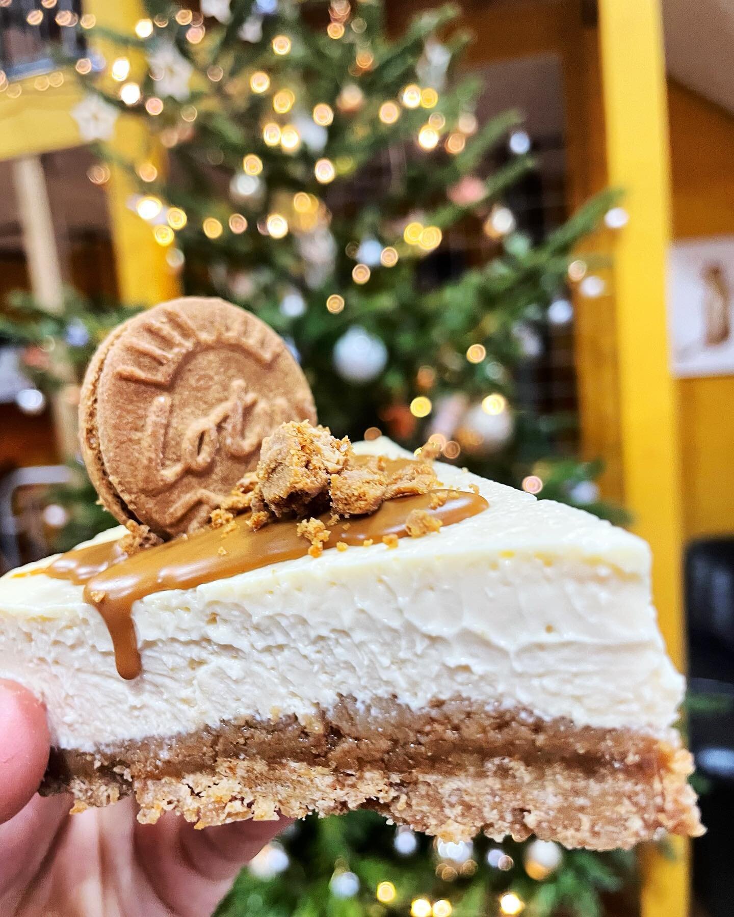 Baked Lotus Cheesecake 💛
&bull;
Eisssh It Was Gone Before We Could Post it! Abby from the Bakery[ @theorchardbakeryco pulling out the stops to bring you these banging baked goods🎄
&bull;
Lots on the counter today so do pop up, we&rsquo;re open till