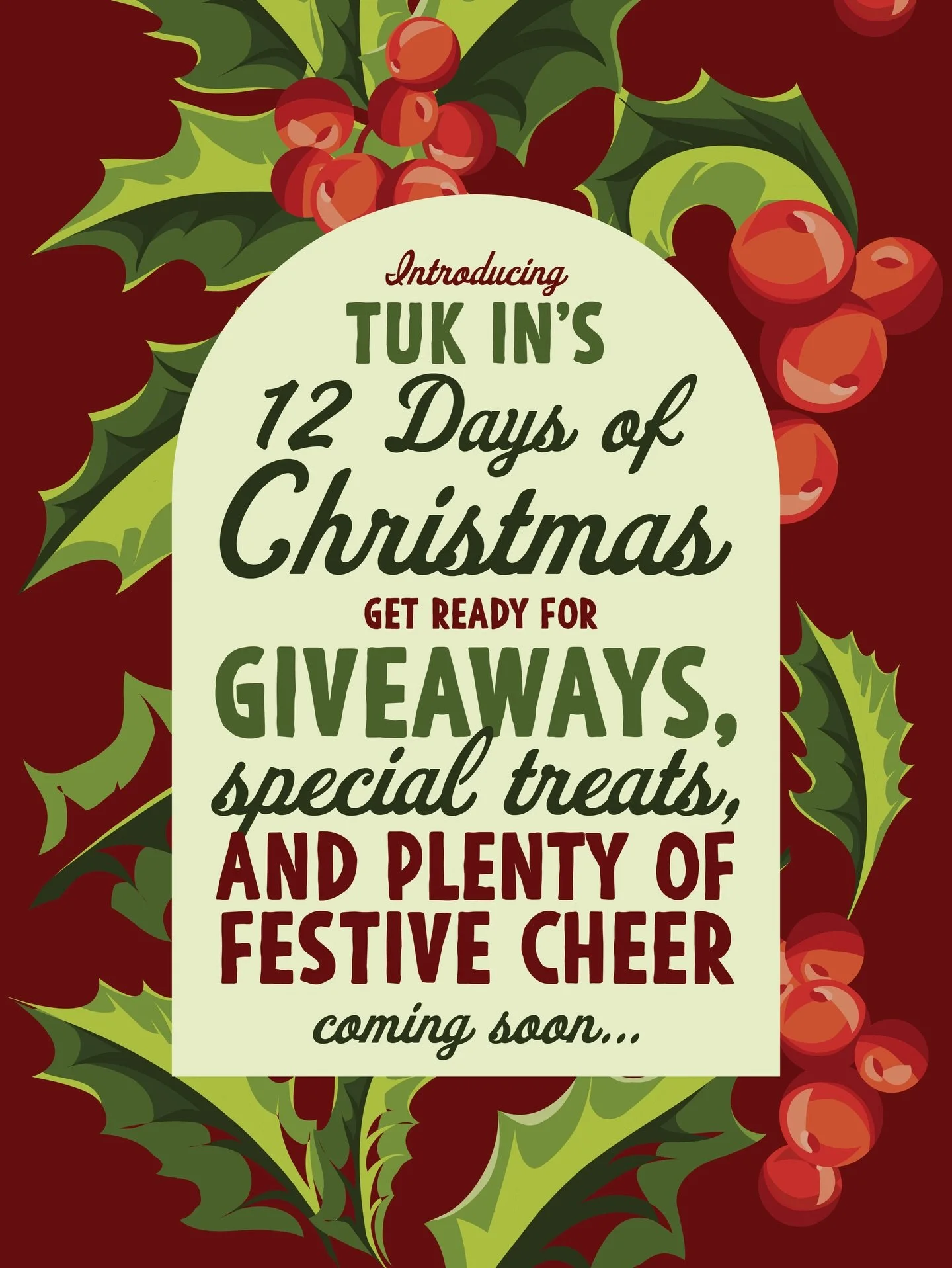 🎄✨ It&rsquo;s Tuk In&rsquo;s most wonderful time of the year! ✨🎄We&rsquo;re bringing back our famous 12 Days of Christmas filled with giveaways, special treats, and plenty of festive cheer! 🥳🎁 Stay tuned for lots of surprises, chances to win, and