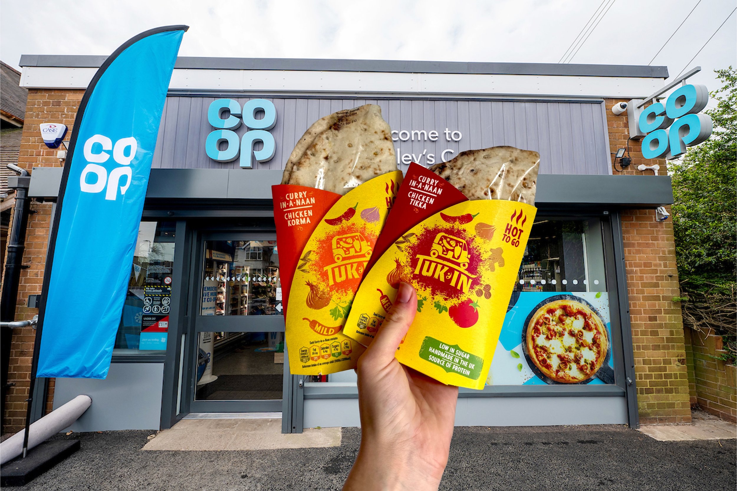 🔥 Your next lunch obsession just dropped 🔥 Tuk In Hot Curry in a Naan are now rolling into selected Nisa &amp; Co-op stores! 🌯🇮🇳 Packed with bold curry flavours and wrapped in soft naan bread, these handheld heroes are made for busy days, quick 