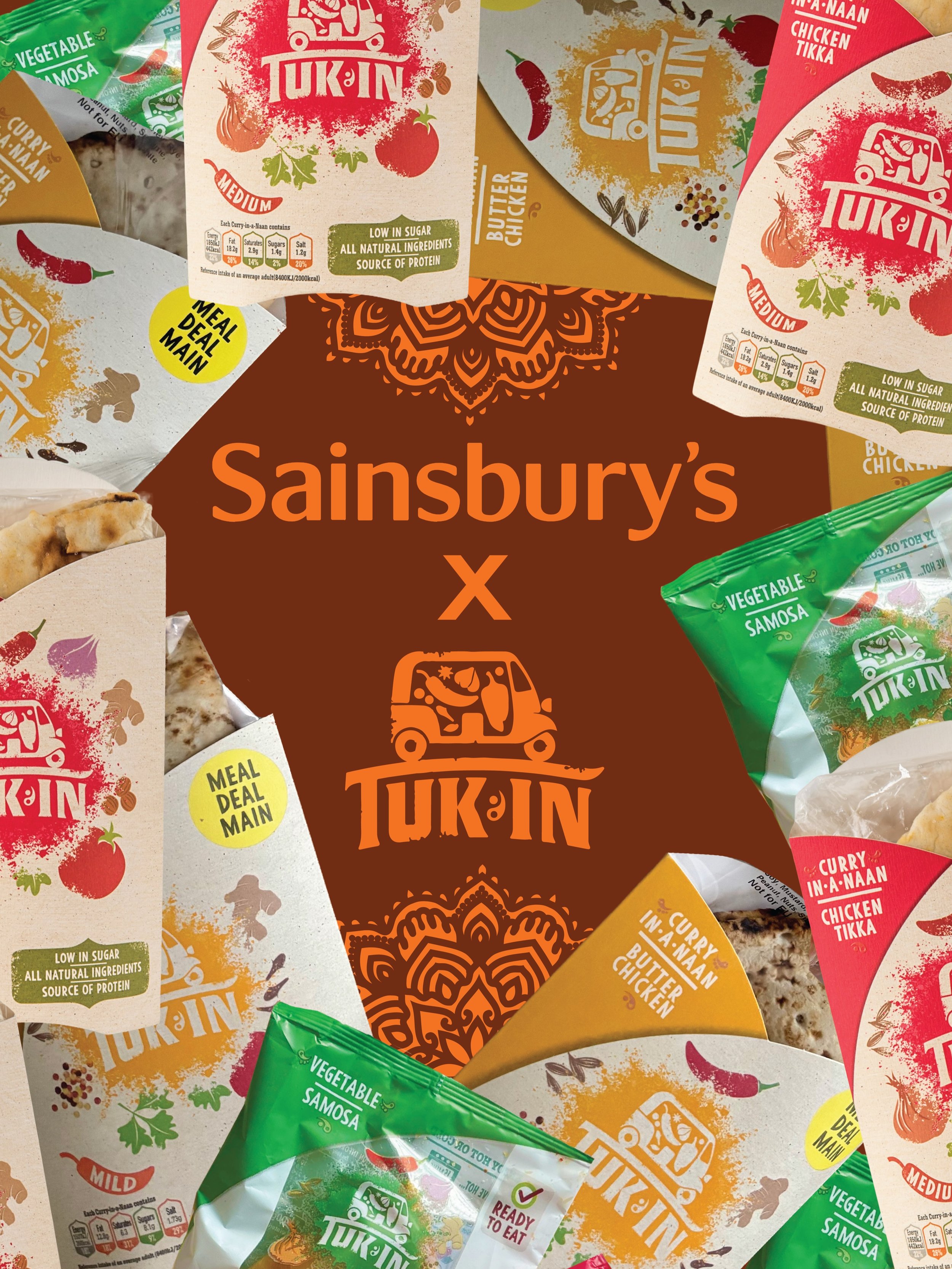 We&rsquo;re beyond excited to announce that Sainsbury&rsquo;s x Tuk In launches TODAY 🚀 You can now grab our bold Indian street food flavours in 270 Sainsbury&rsquo;s stores nationwide, including:
🔥 Butter Chicken in a Naan 🔥 Chicken Tikka in a Na