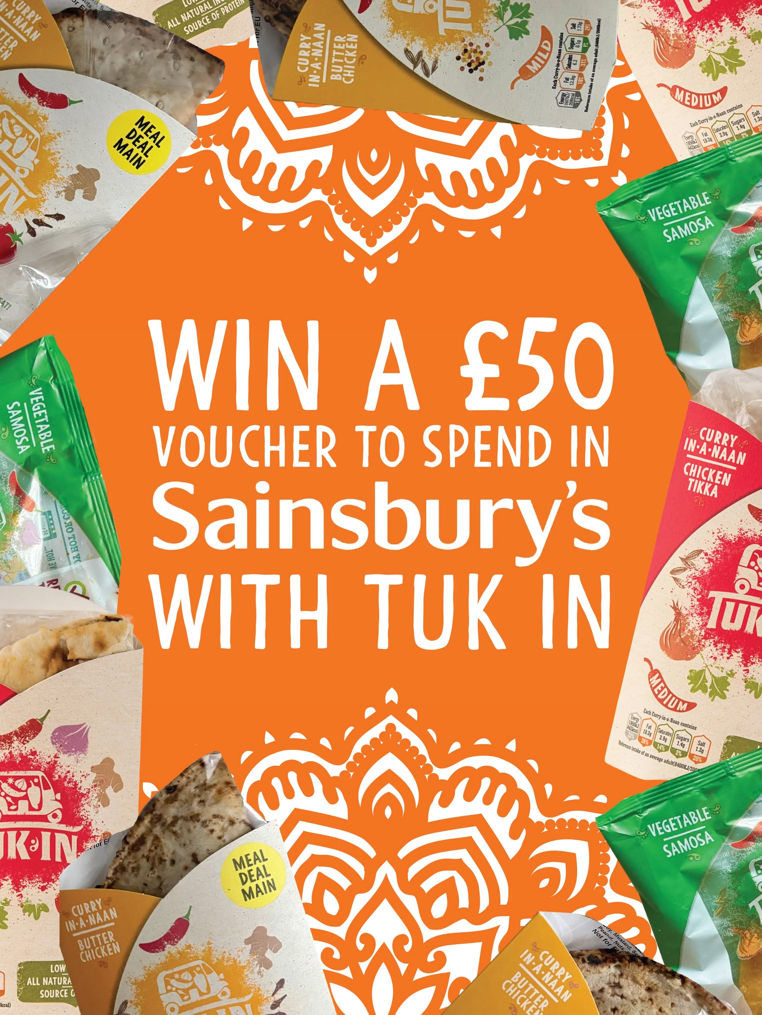 🚨 GIVEAWAY TIME 🚨To celebrate our recent launch in Sainsbury&rsquo;s, we&rsquo;re giving one lucky winner the chance to WIN a &pound;50 Sainsbury&rsquo;s voucher 🎉🛒 If you saw our last post announcing Tuk In landing in Sainsbury&rsquo;s stores, n