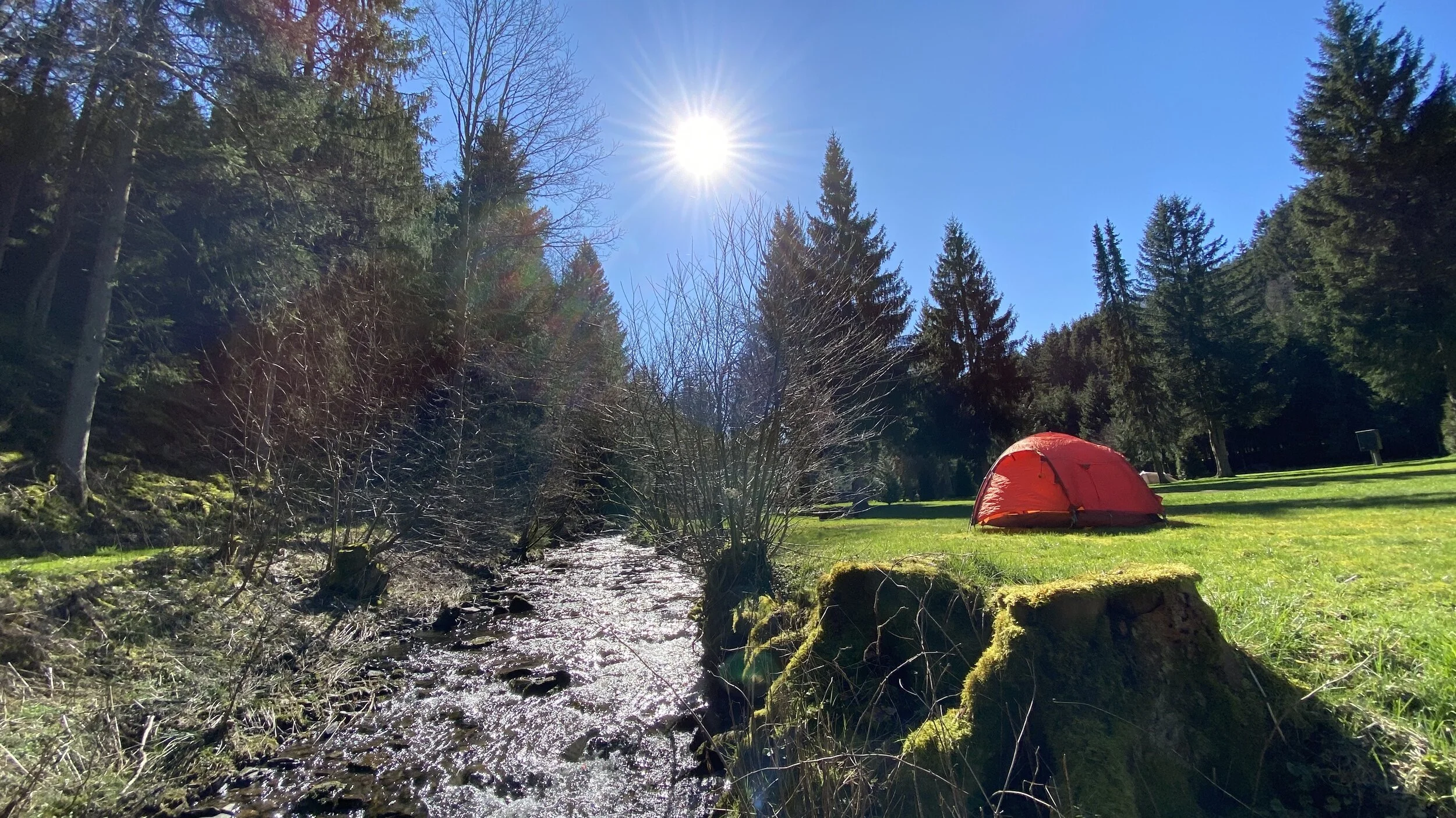 Camping in der Eifel Oberprether Mühle naturnah und ruhig