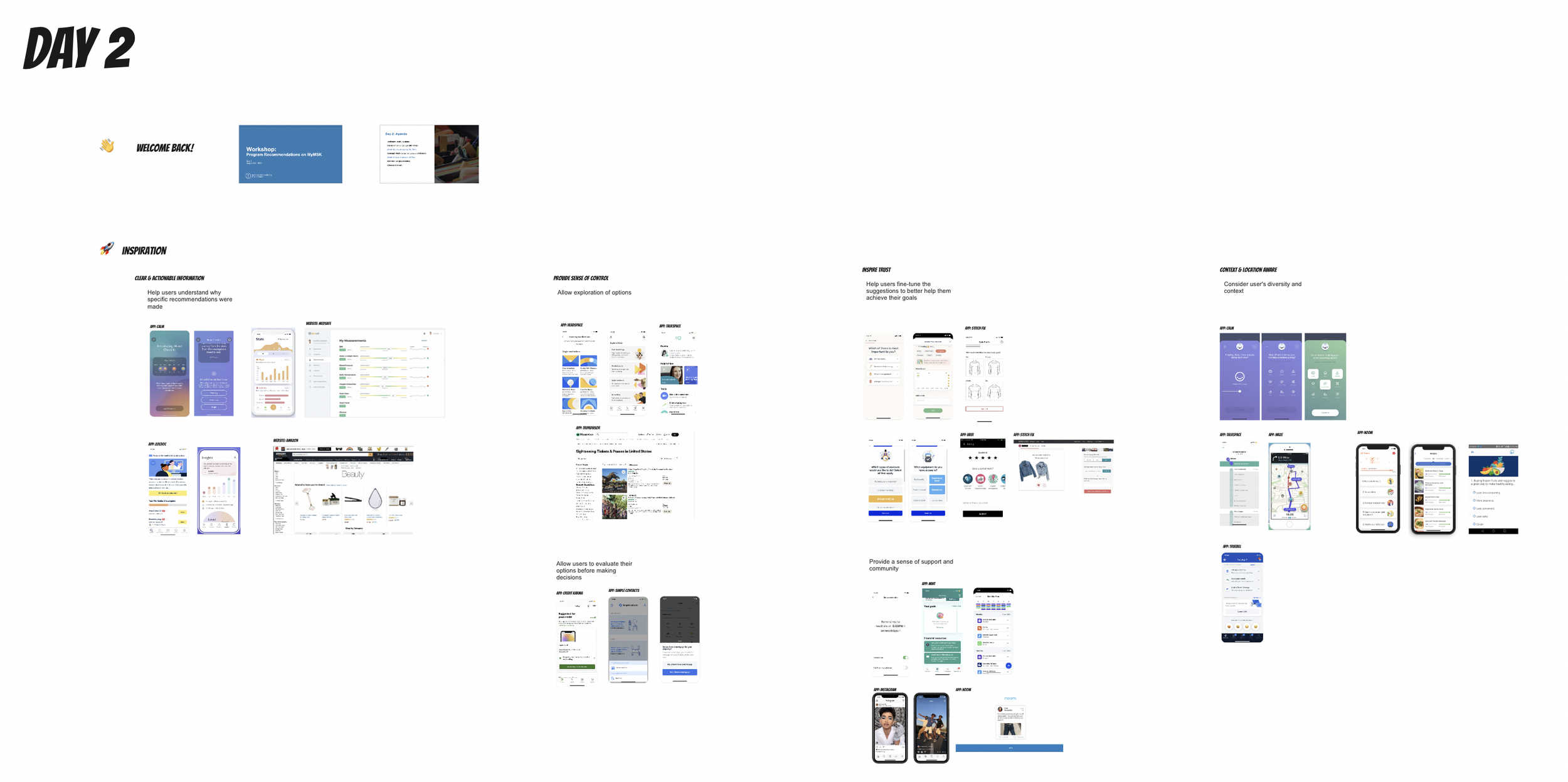 Day 2 lightning "competitor" design research