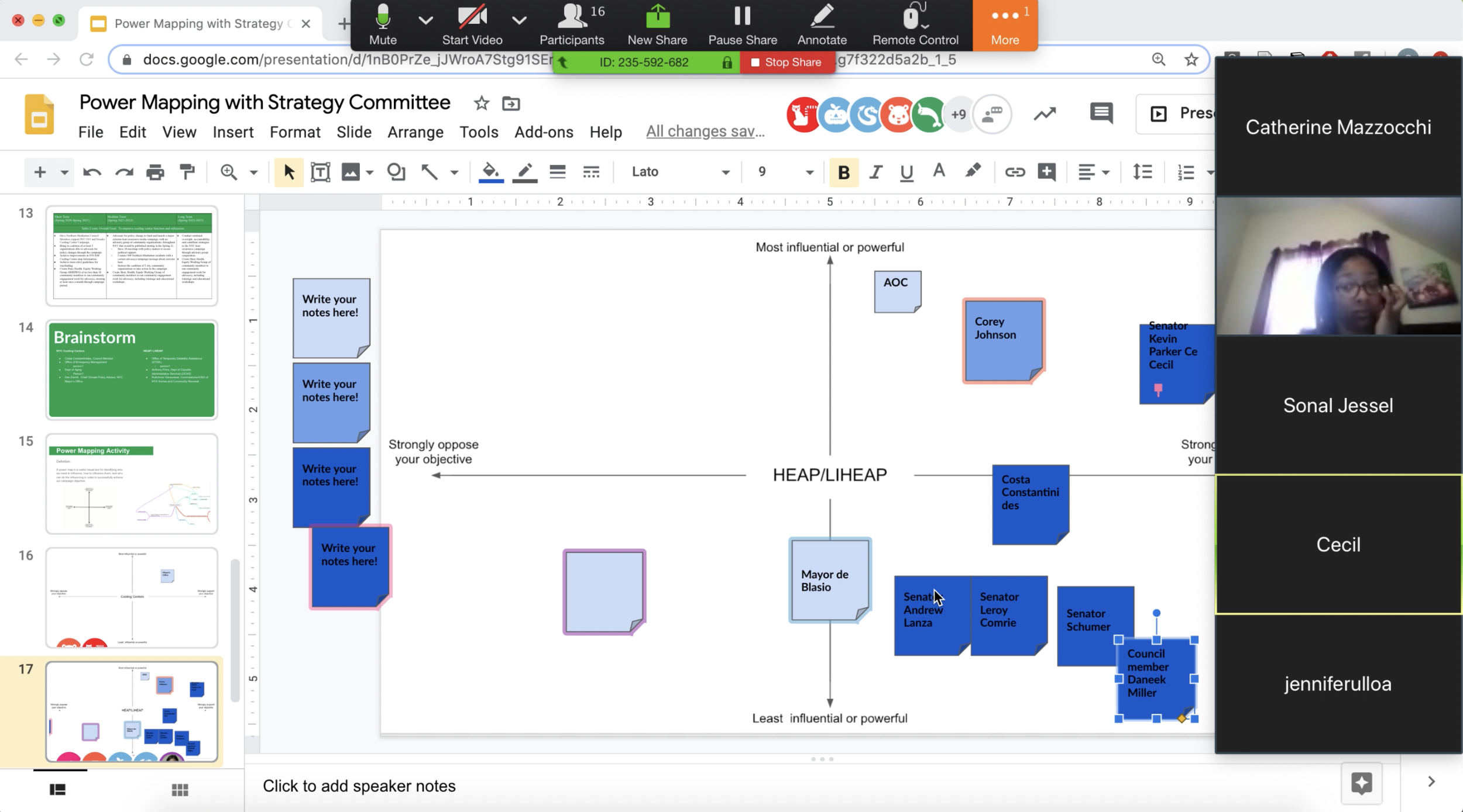 Power mapping activity (virtual)
