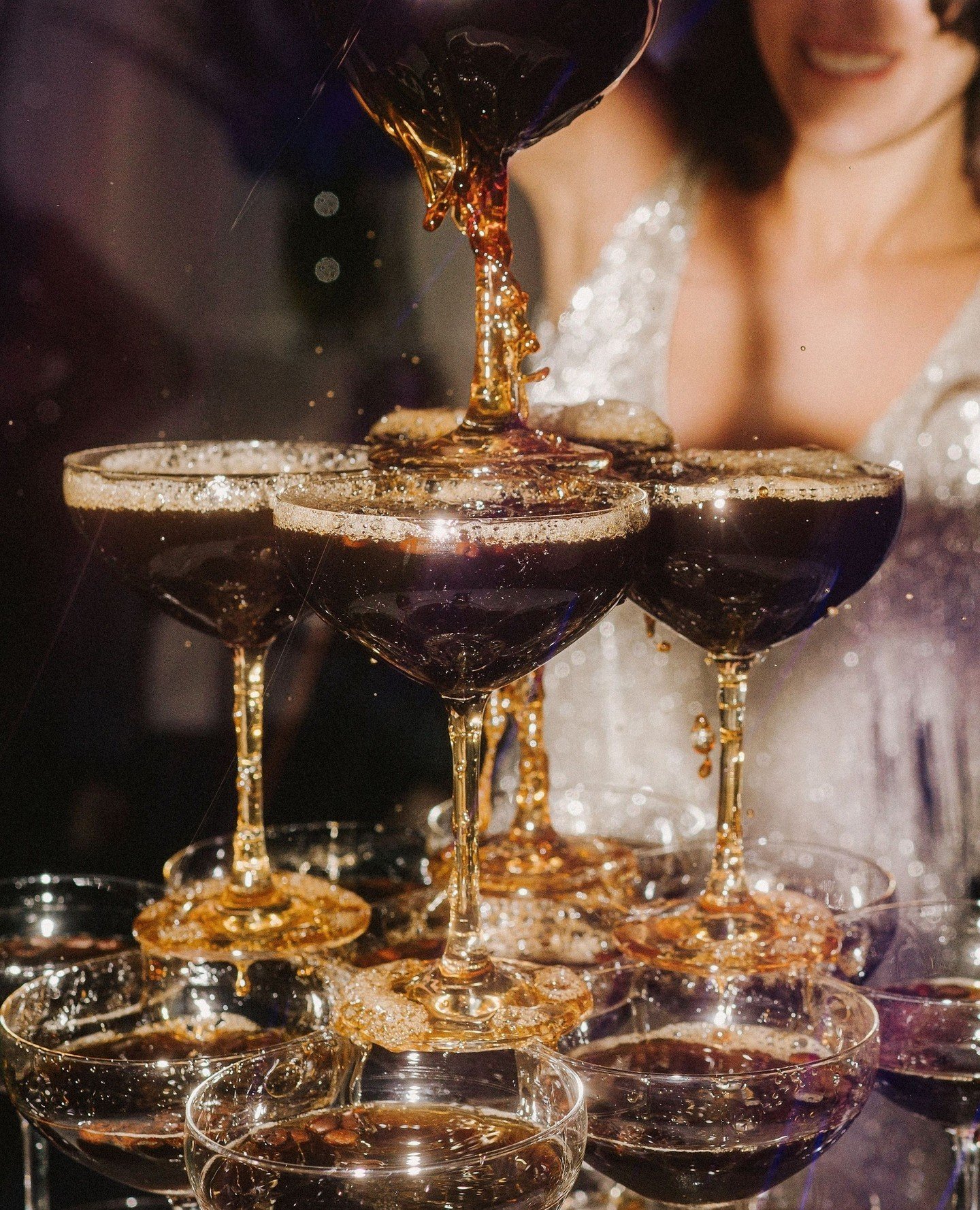 Raising the bar, one espresso martini at a time. 🍸 ⁠
⁠
#josephwestphotography⁠
⁠
⁠Planner: @kirstinroseevents​⁠
Video: @grandeast.weddings⁠
Floral: @jacksondurhamevents​⁠
Chair &amp; Tabletop Rentals: @poshcouturerentals​⁠
Lighting: @stage2lighting​