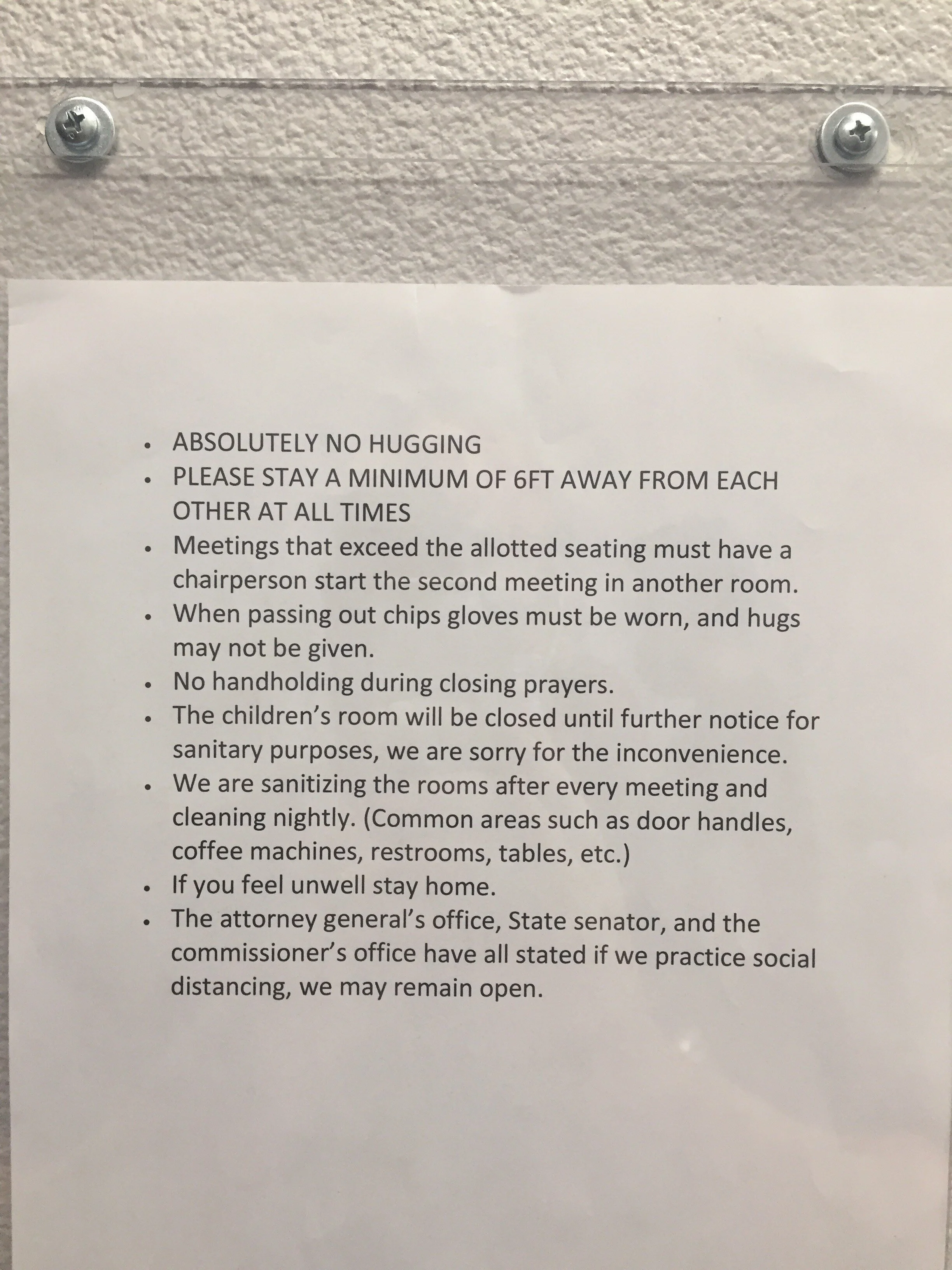 Absolutely No Hugging