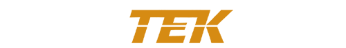 Logo with the text 'EASY-TEK-DEK' in black and gold on a white background.