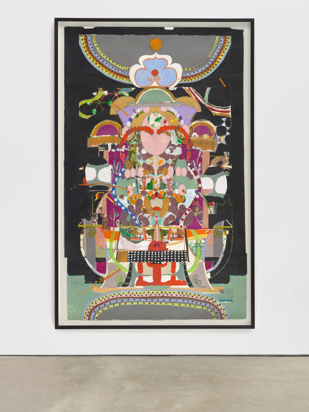 ALTAR, 2013acrylic and oil stick on collaged paper250 × 150 cm (98 ½ × 59 in)