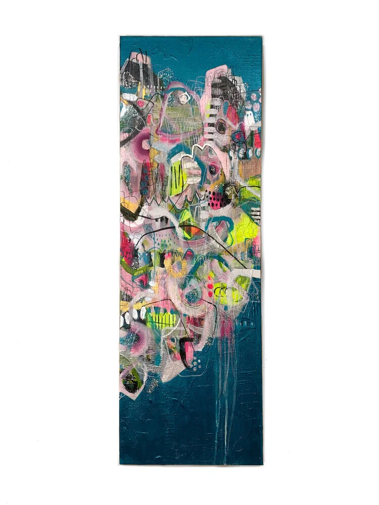 "BLUE MY MIND" | 12” x 36” x 1.5” acrylic