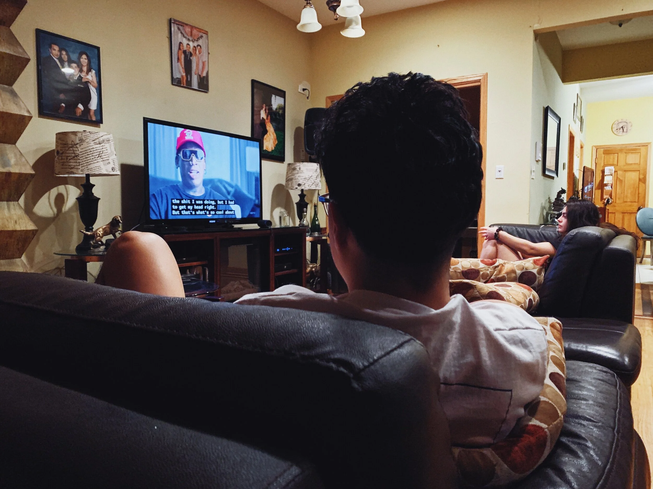 Watching TV + Kriztelle Photography