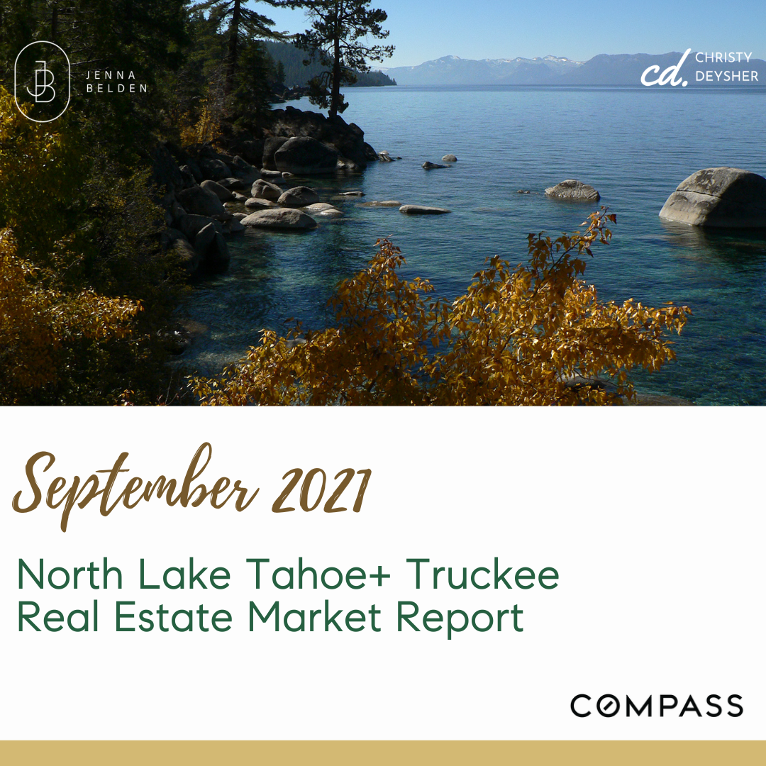 September 2021 | North Lake Tahoe+ Truckee Real Estate Market Report