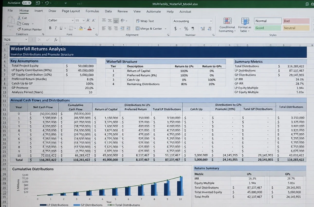 Multifamily Underwriting: A 2026 Guide to Proformas and Waterfall Models