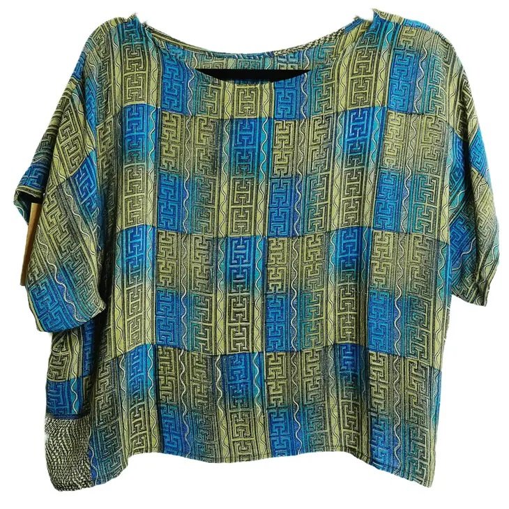 Silk Sari Boxy Top