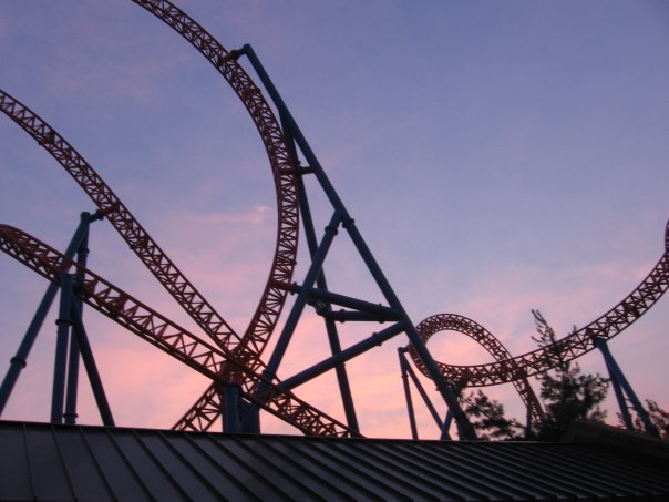 One of the epic roller coasters at Hershey Park, Hershey, PA.