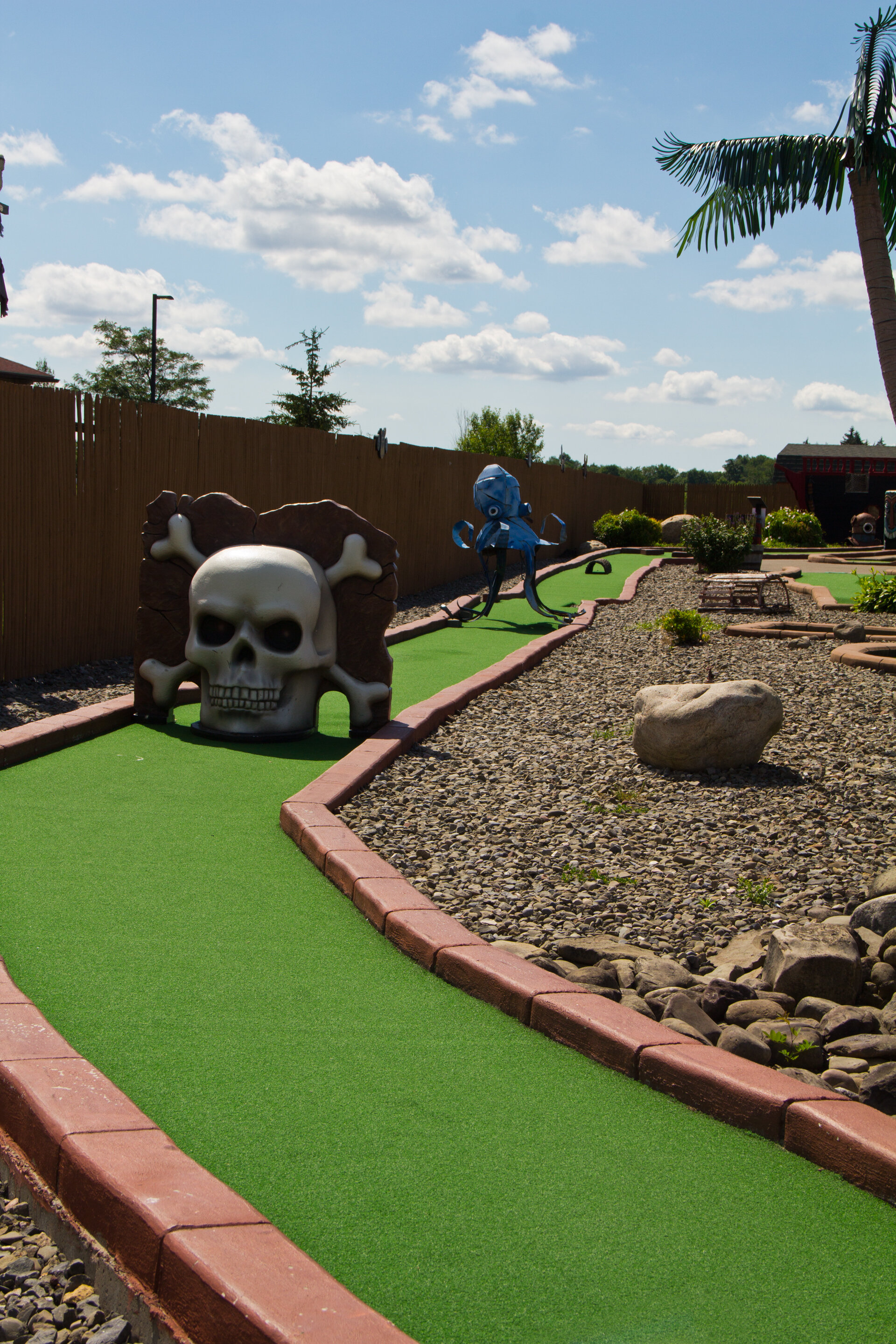 Part of the world’s longest mini golf hole in Cortland, NY.