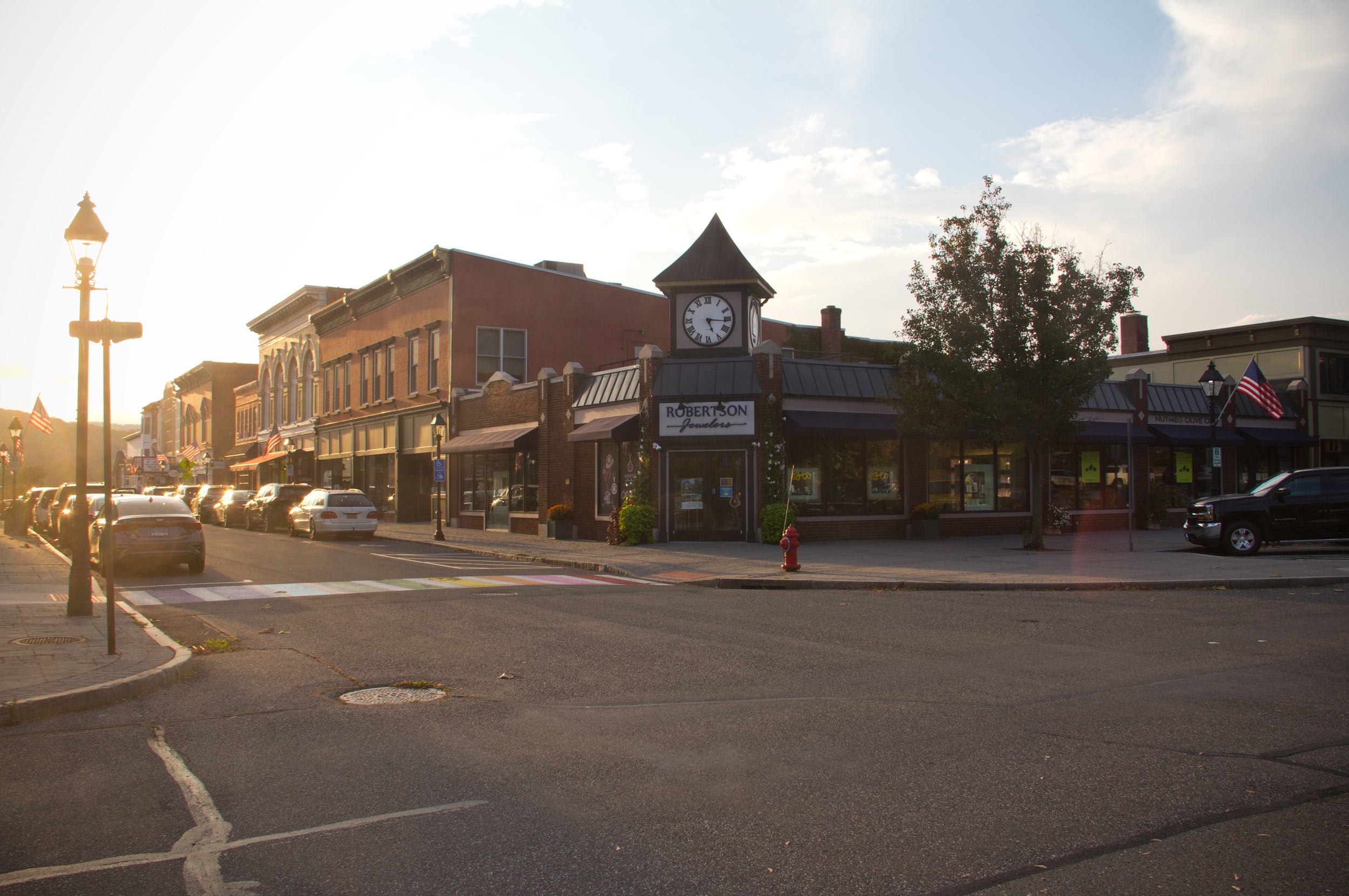 new-milford-downtown-buildings-at-sunset