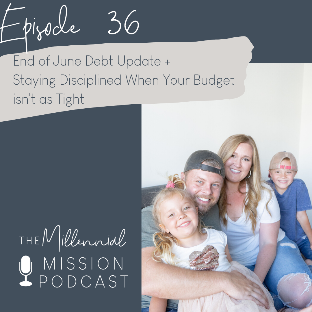 36. End of June Debt Update + Staying Disciplined When Your Budget isn't as Tight