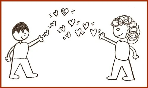 勇敢表達你的愛意，不要不好意思。