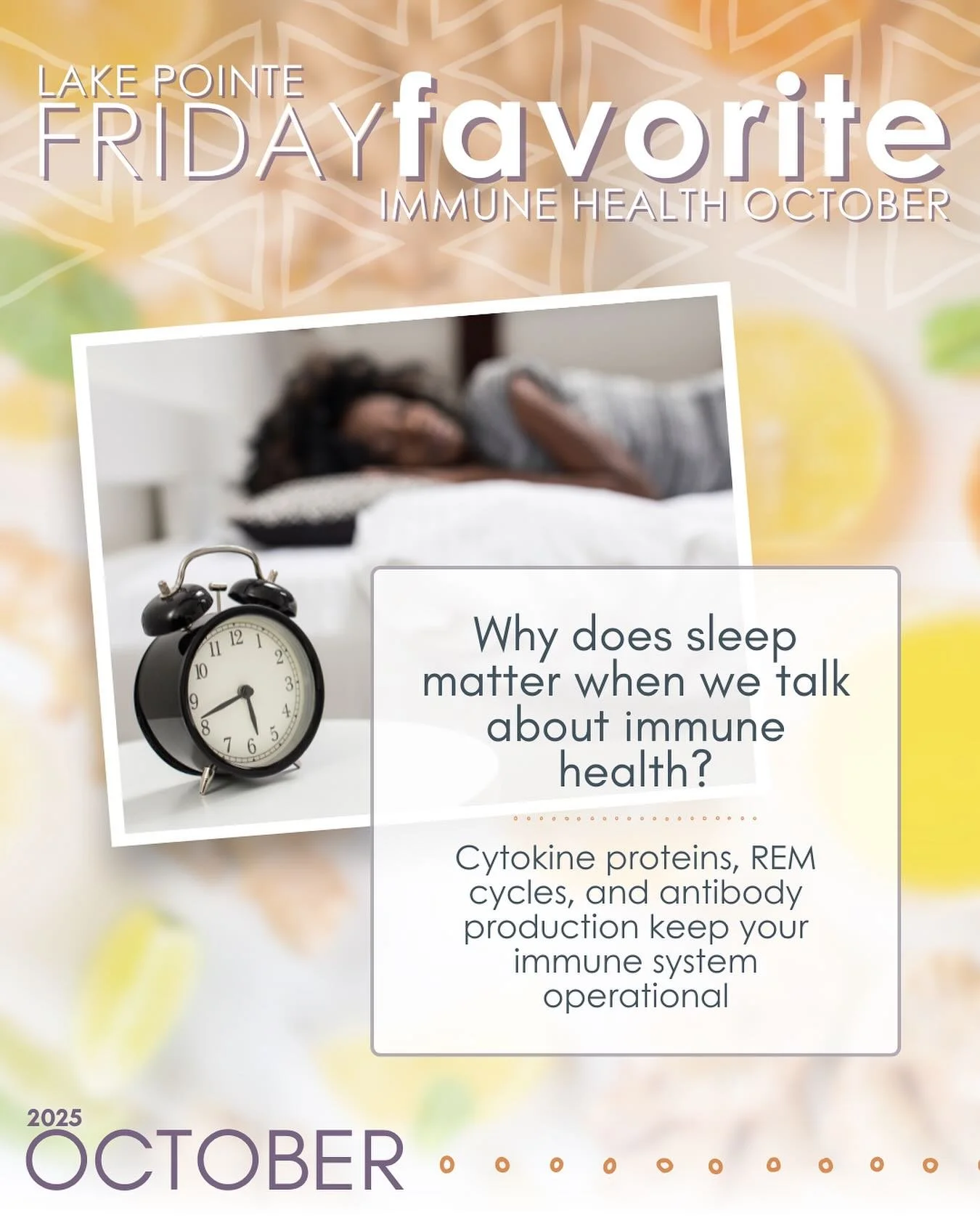 When we focus on immune health support, adequate, restorative sleep cannot be ignored. Sleep is often touted as a crucial factor in many aspects of your health, and for good reason. For most adults, 7-9 hours of sleep allows the body to reset, replen
