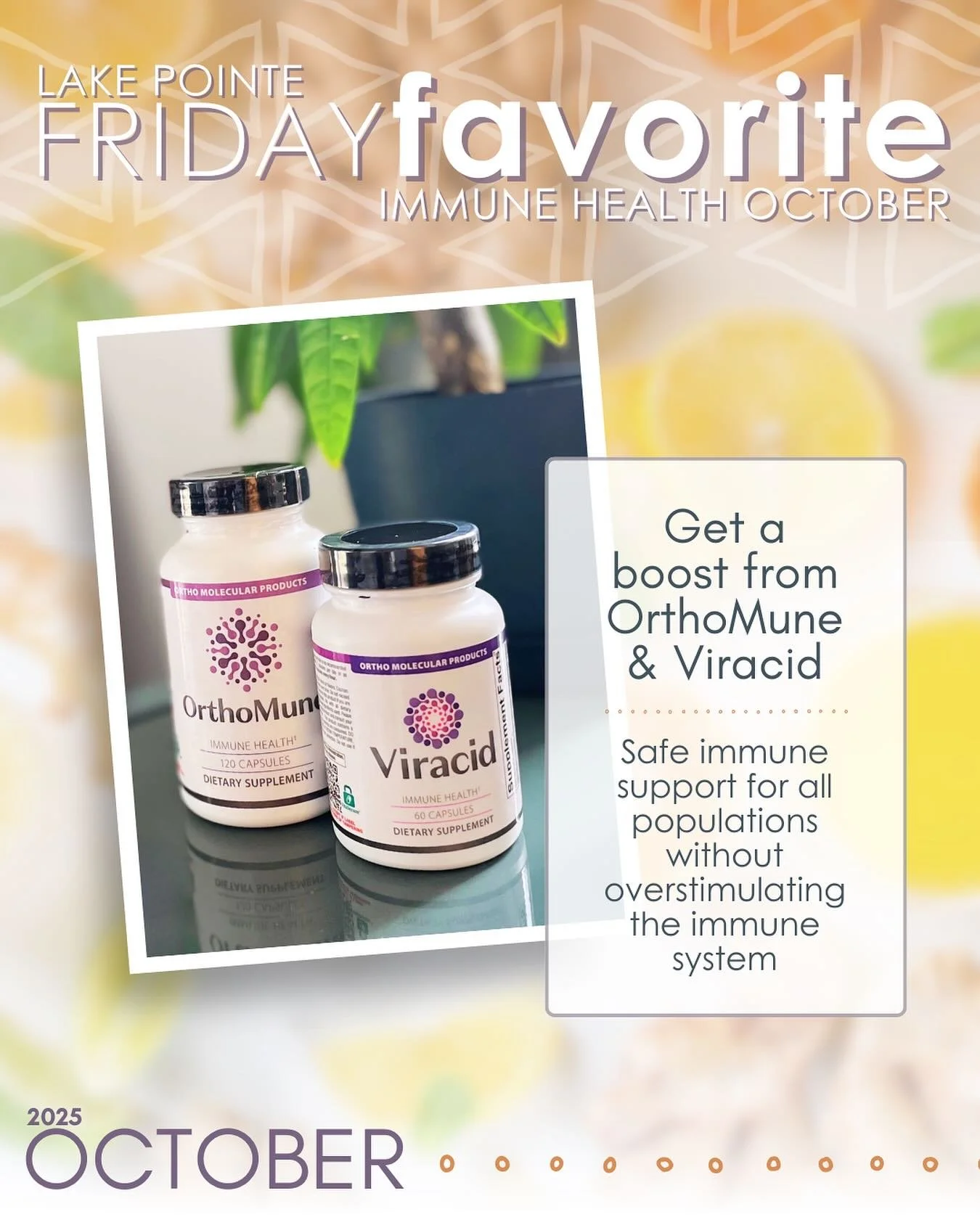Trying to nip cold and flu season in the bud? 🦠🤧 We stand by our favorite immune boosting supplements from #OrthoMolecular, OrthoMune and Viracid.
&nbsp;
OrthoMune provides safe, broad-spectrum support for healthy immune function without overstimul