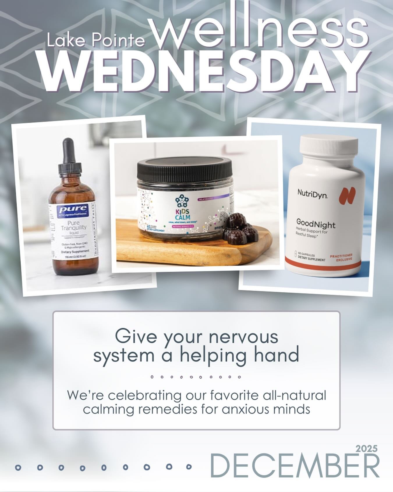 For the month of December, we&rsquo;re encouraging you to prioritize rest and restoration. With the holidays &mdash; and cold/flu season &mdash; upon us, take the time to reset with healthy tips, tricks, and recipes every #wellnesswednesday to keep y