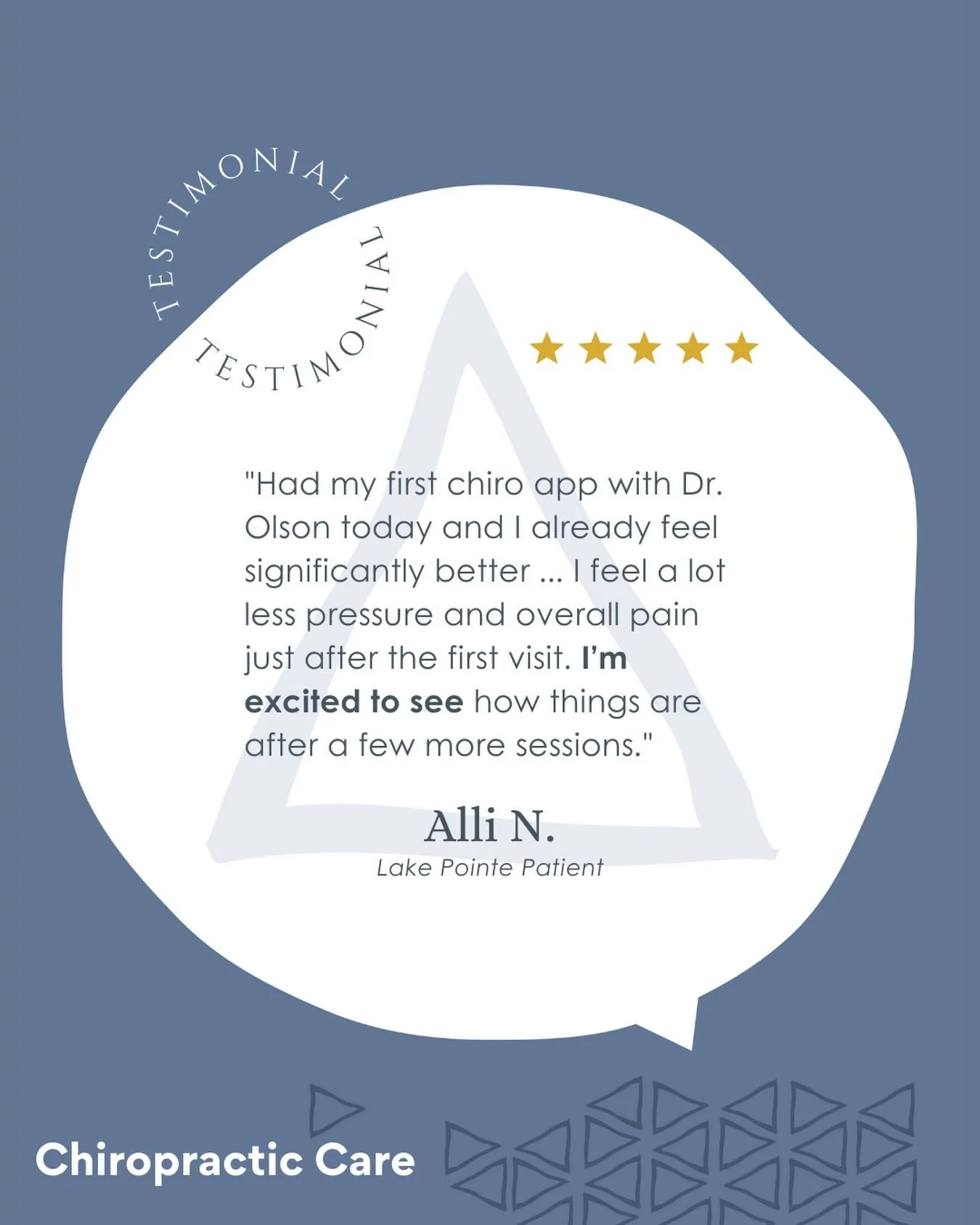 We want you to be excited about your chiropractic journey. Your wellbeing is our priority. #bewell #lpwellness #tuesdaytestimonial