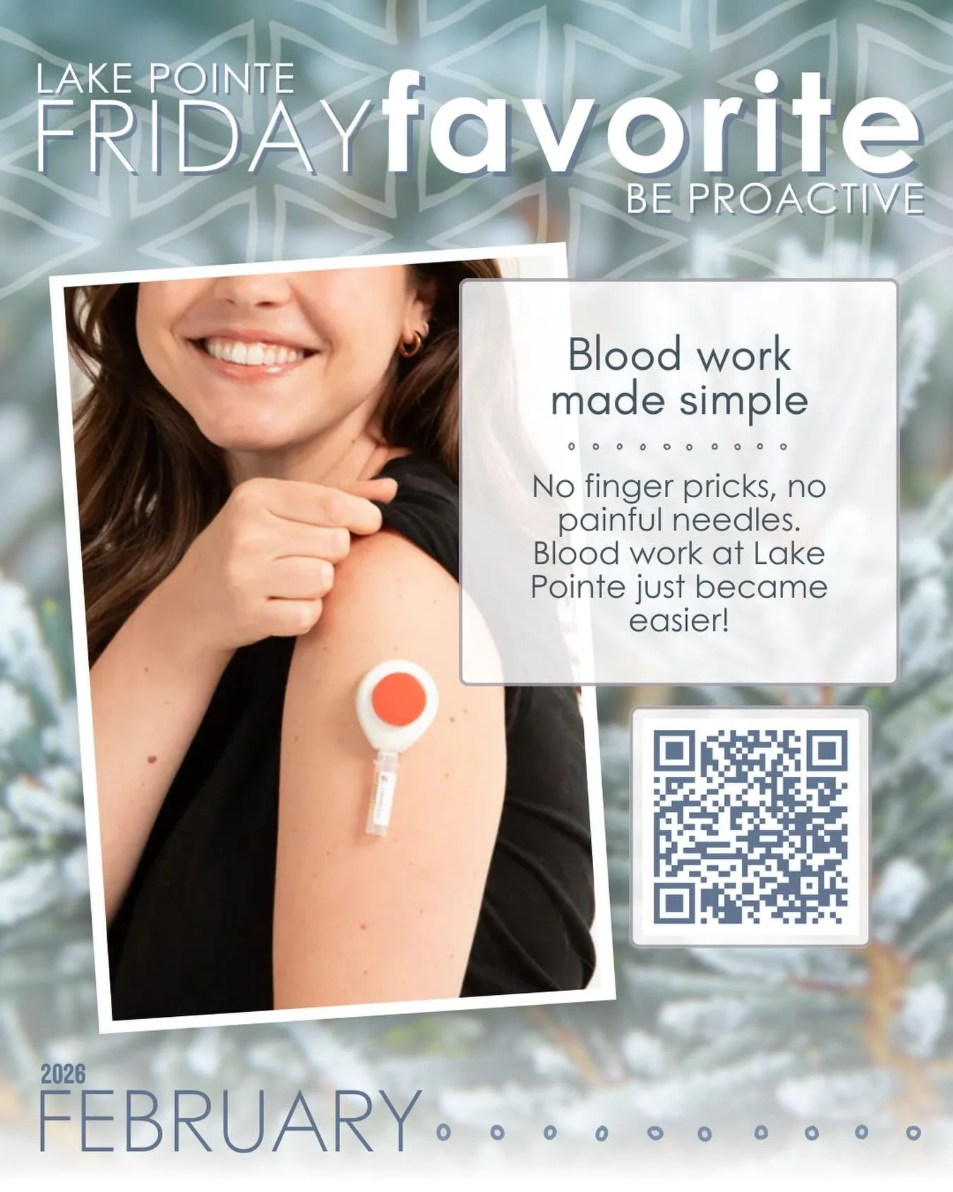 For the months of January and February, we&rsquo;re encouraging you to 𝙗𝙚 𝙥𝙧𝙤𝙖𝙘𝙩𝙞𝙫𝙚. Step into the new year with best intentions and high hopes for wellness. This month, we&rsquo;re looking at biomarkers and Lake Pointe&rsquo;s favorite wa